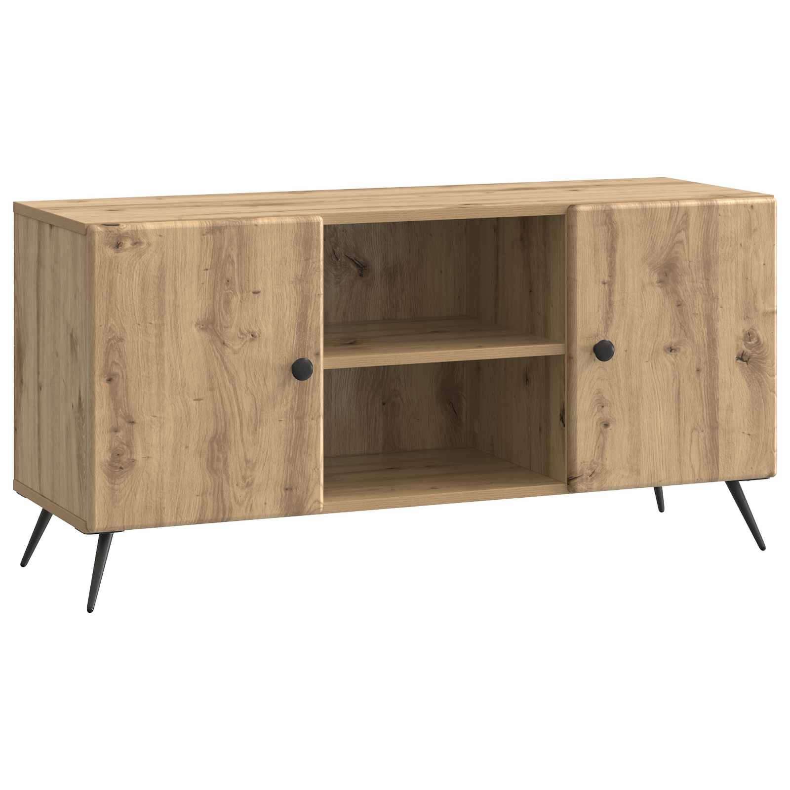 Meuble TV Chêne artisanal 102 x 34,5 x 50 cm Bois d'ingénierie - XIOS
