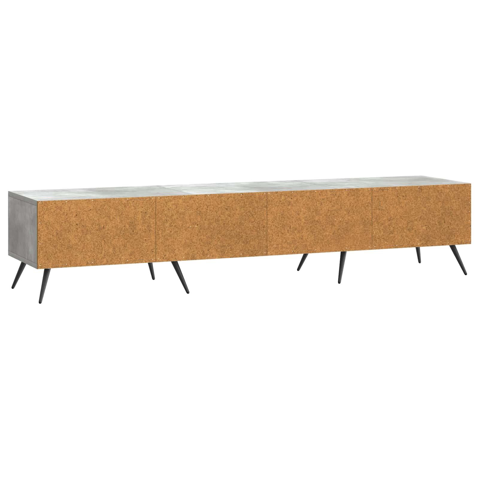 Meuble TV Gris béton 147 x 34,5 x 30 cm Bois d'ingénierie - XIOS