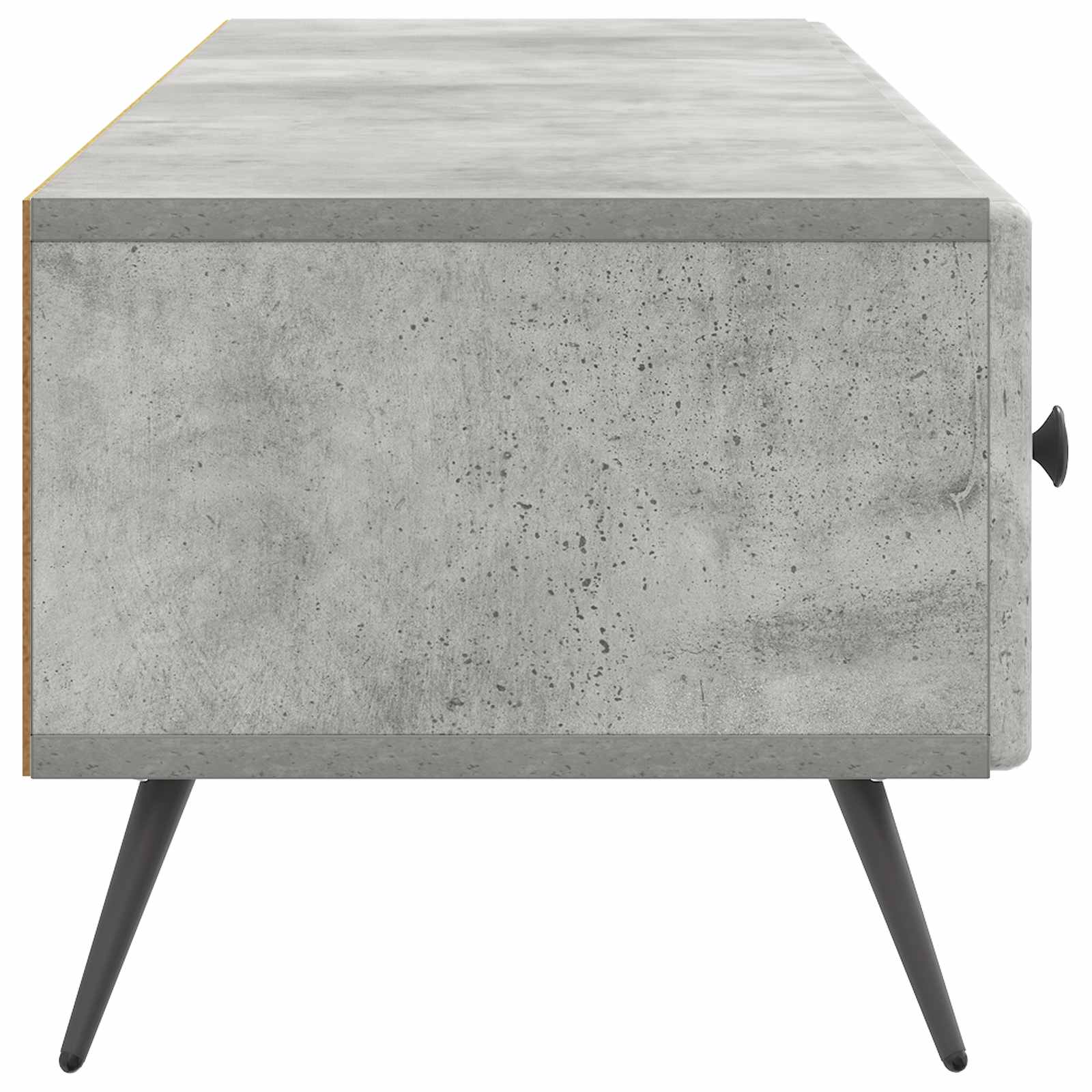 Meuble TV Gris béton 147 x 34,5 x 30 cm Bois d'ingénierie - XIOS