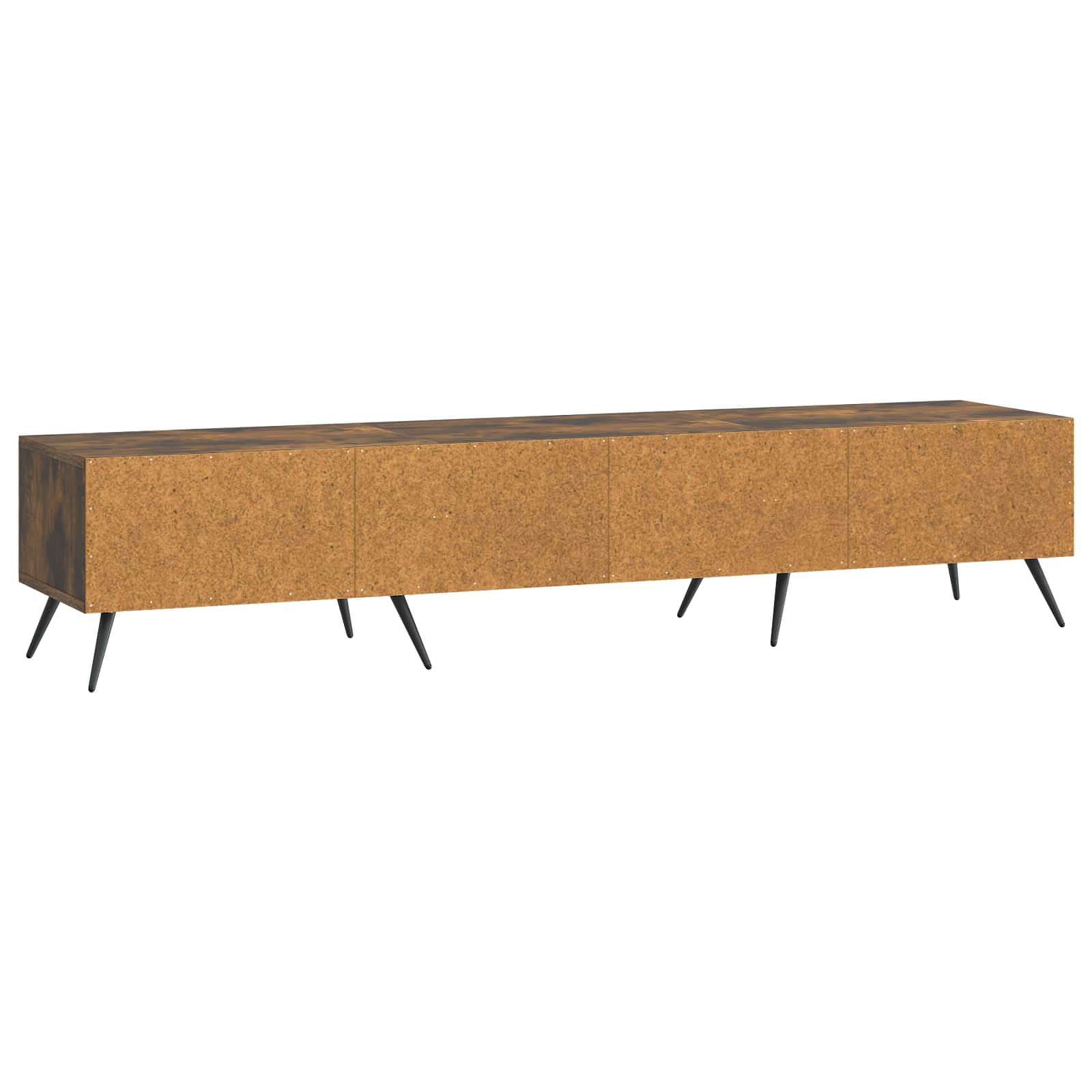 Meuble TV Chêne fumé 147 x 34,5 x 30 cm Bois d'ingénierie - XIOS