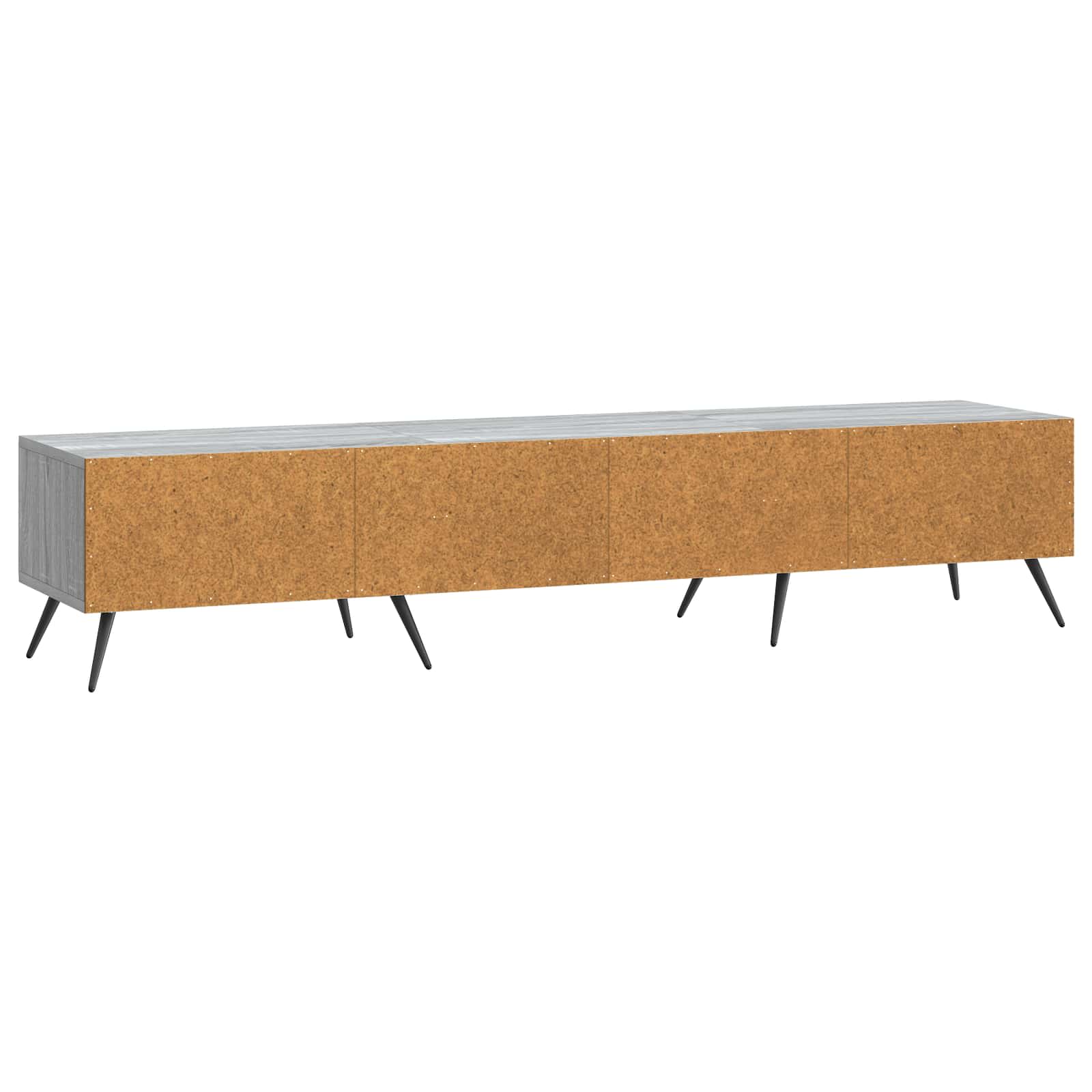 Meuble TV Sonoma gris 147 x 34,5 x 30 cm Bois d'ingénierie - XIOS