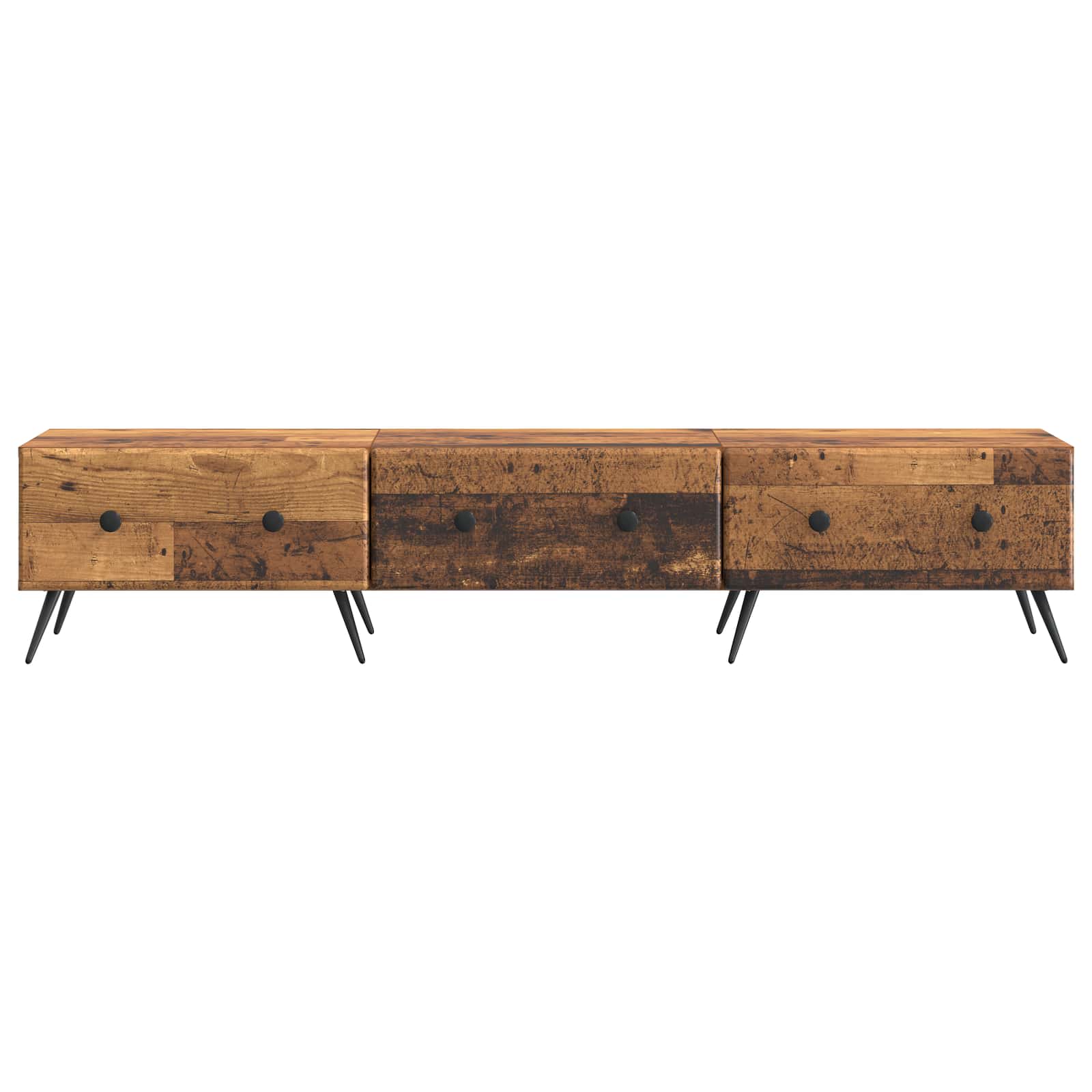 Meuble TV Bois ancien 147 x 34,5 x 30 cm Bois d'ingénierie - XIOS