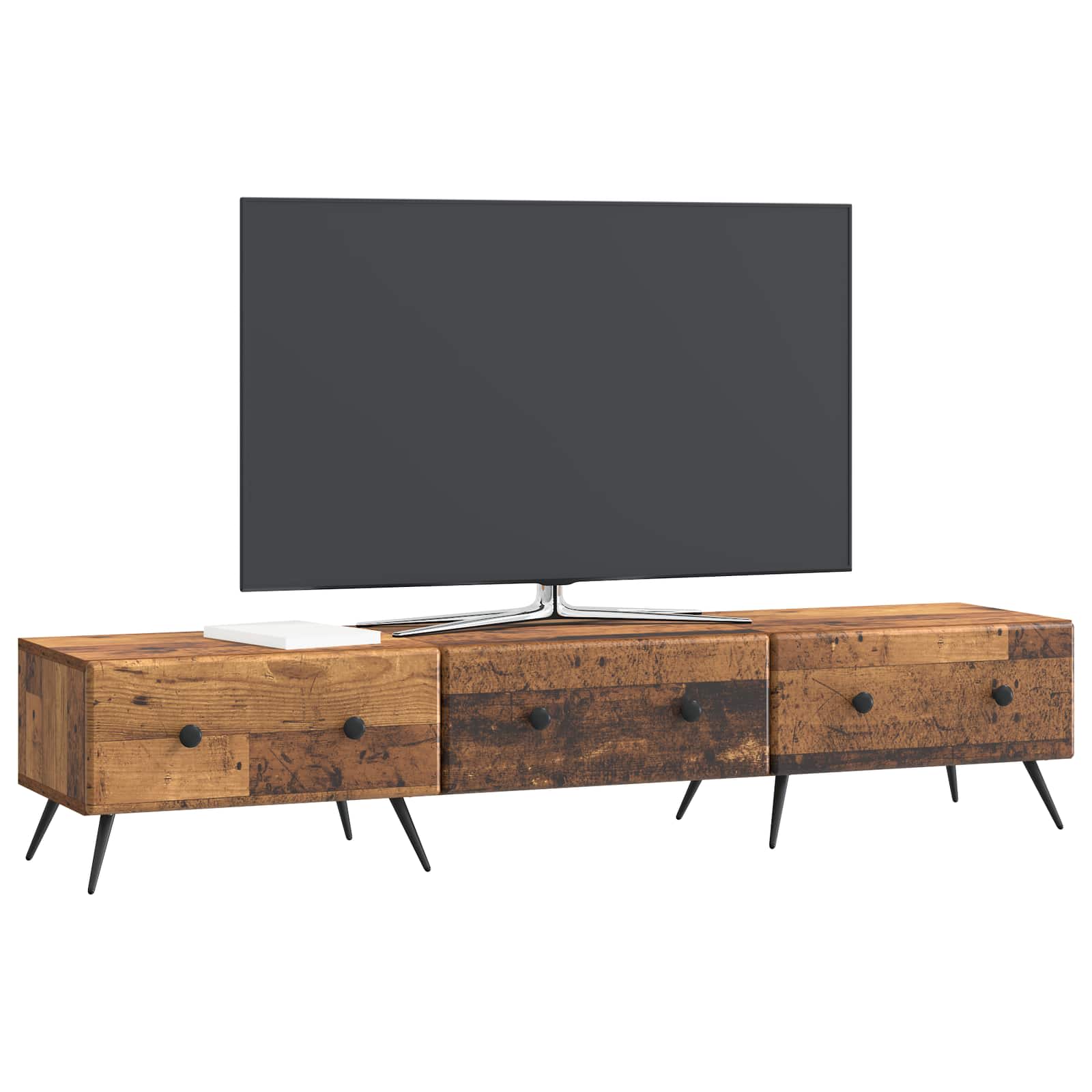 Meuble TV Bois ancien 147 x 34,5 x 30 cm Bois d'ingénierie - XIOS