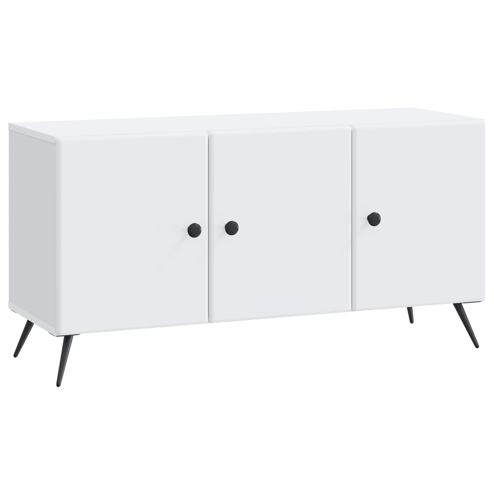 Meuble TV Blanc 99 x 34,5 x 50 cm Bois d'ingénierie - XIOS