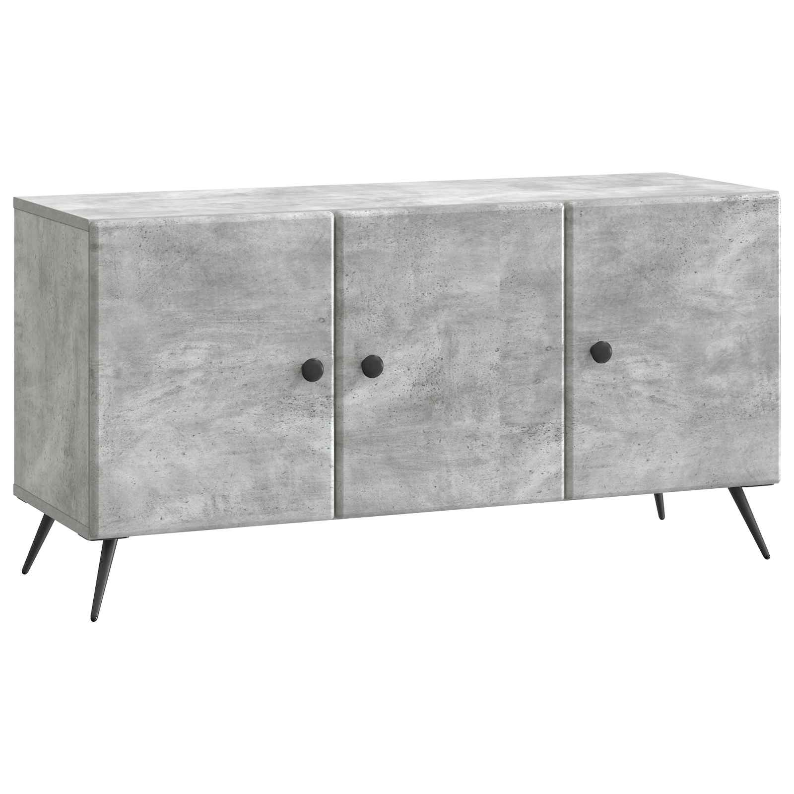 Meuble TV Gris béton 99 x 34,5 x 50 cm Bois d'ingénierie - XIOS