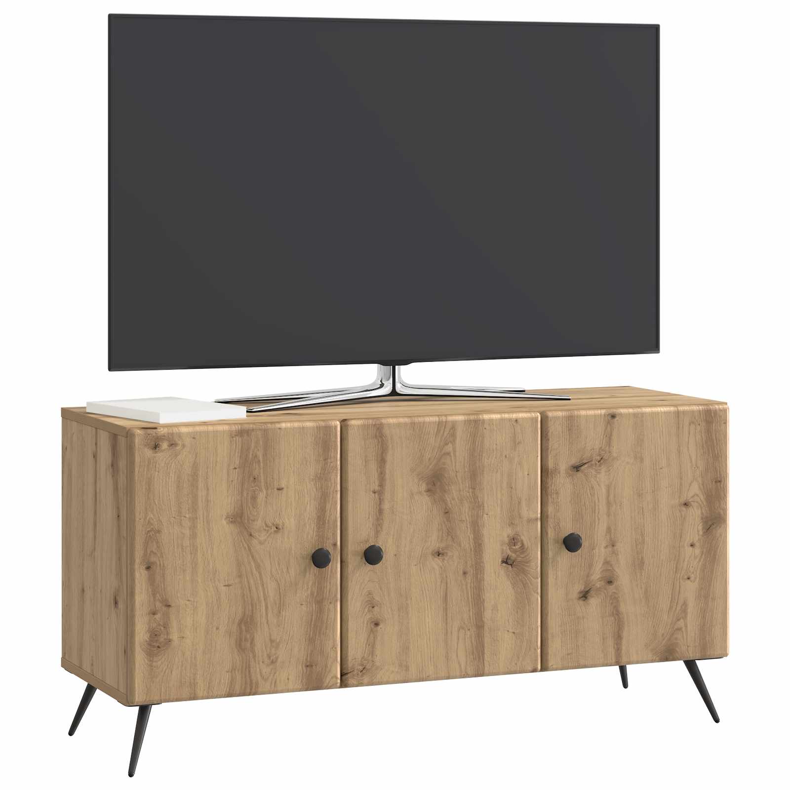 Meuble TV Chêne artisanal 99 x 34,5 x 50 cm Bois d'ingénierie - XIOS