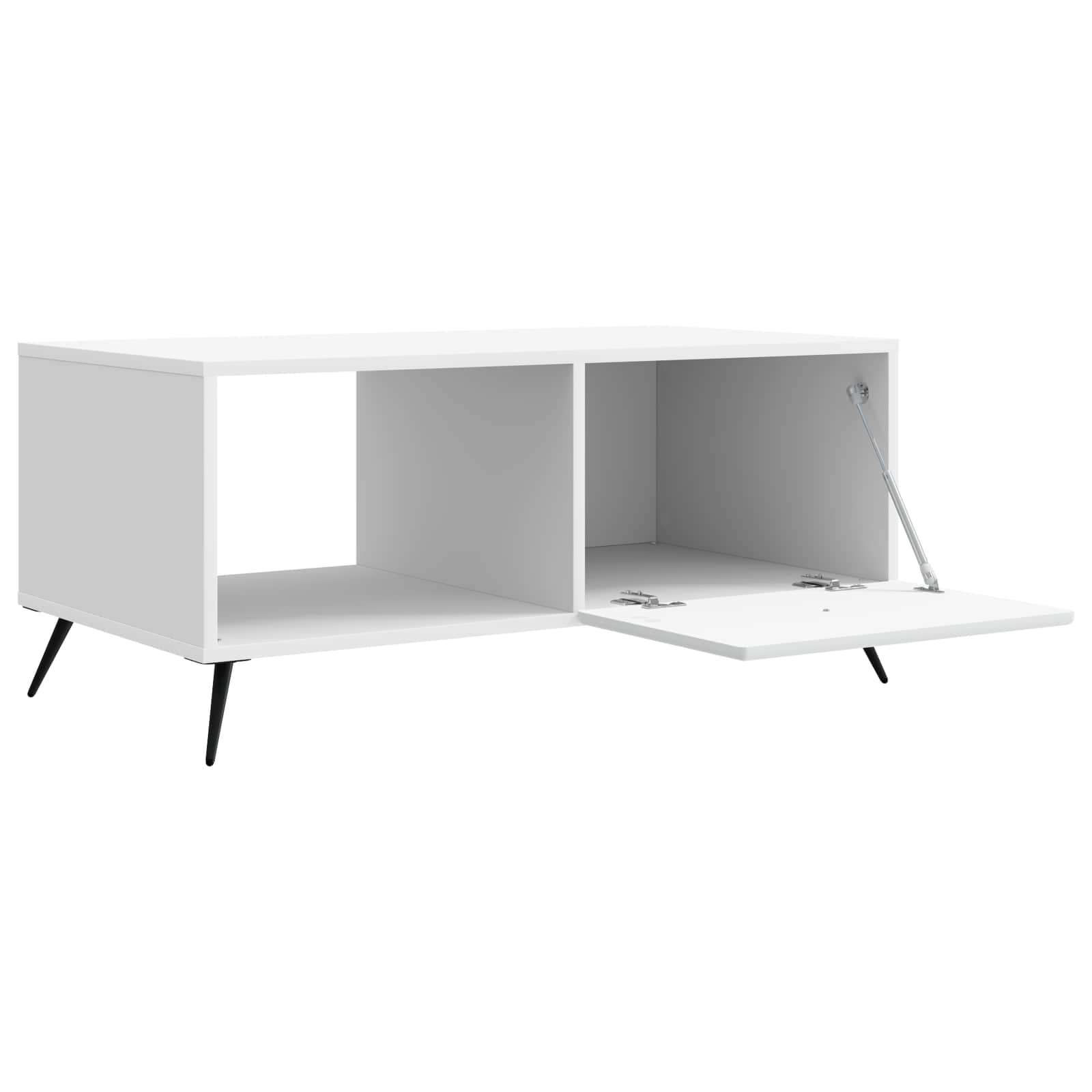 Table basse Blanc 90 x 50 x 40 cm Bois d'ingénierie - XIOS
