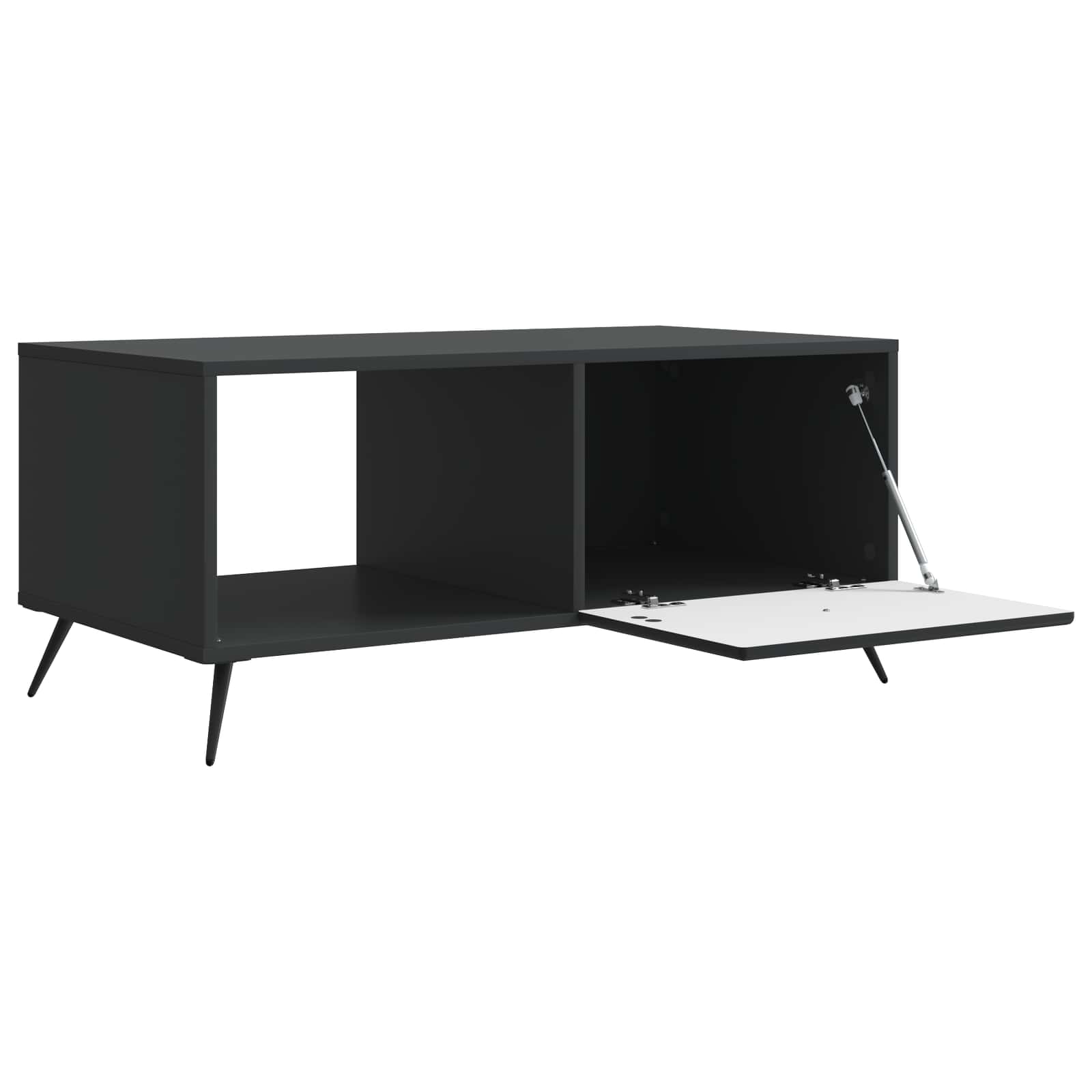 Table basse Noir 90 x 50 x 40 cm Bois d'ingénierie - XIOS
