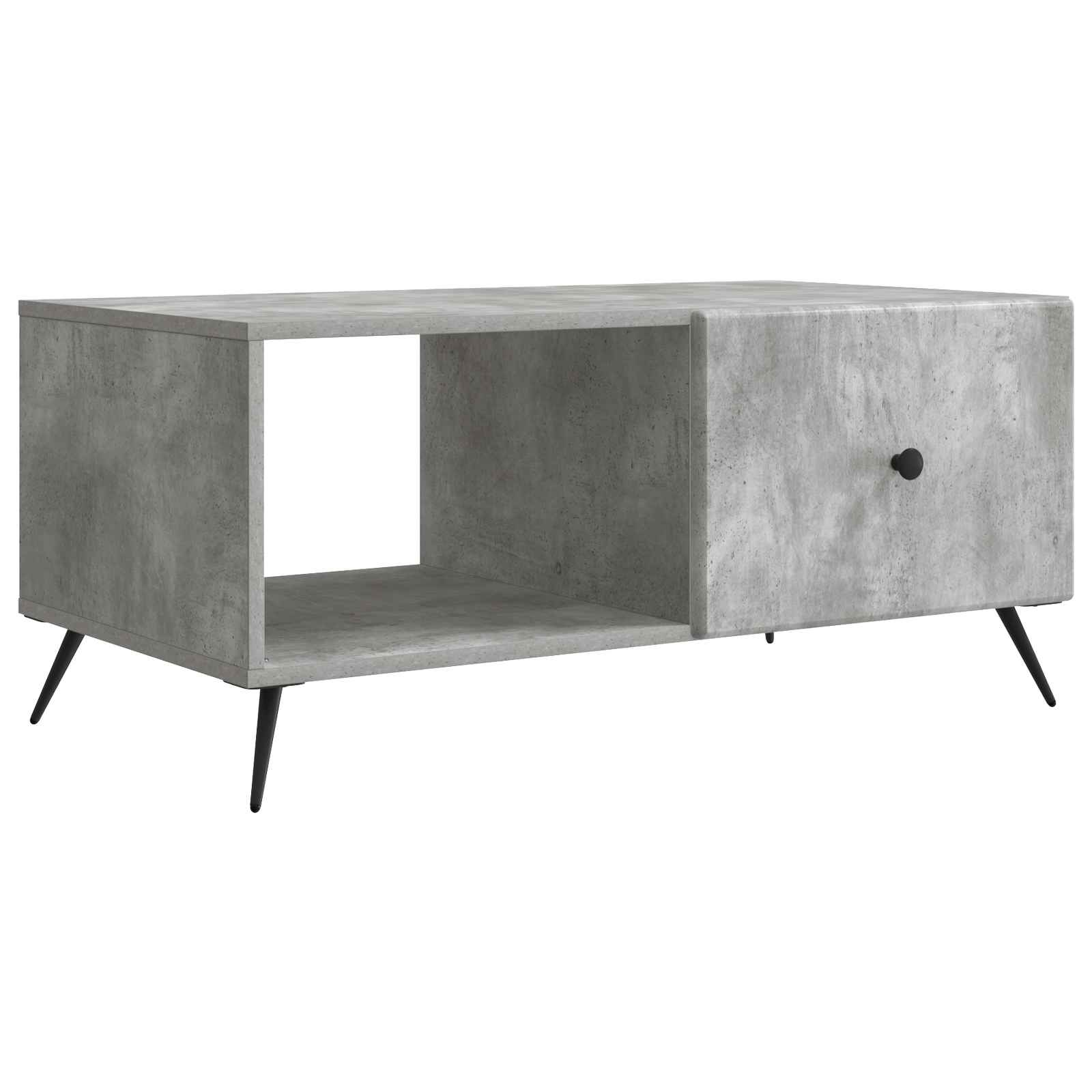Table basse Gris béton 90 x 50 x 40 cm Bois d'ingénierie - XIOS