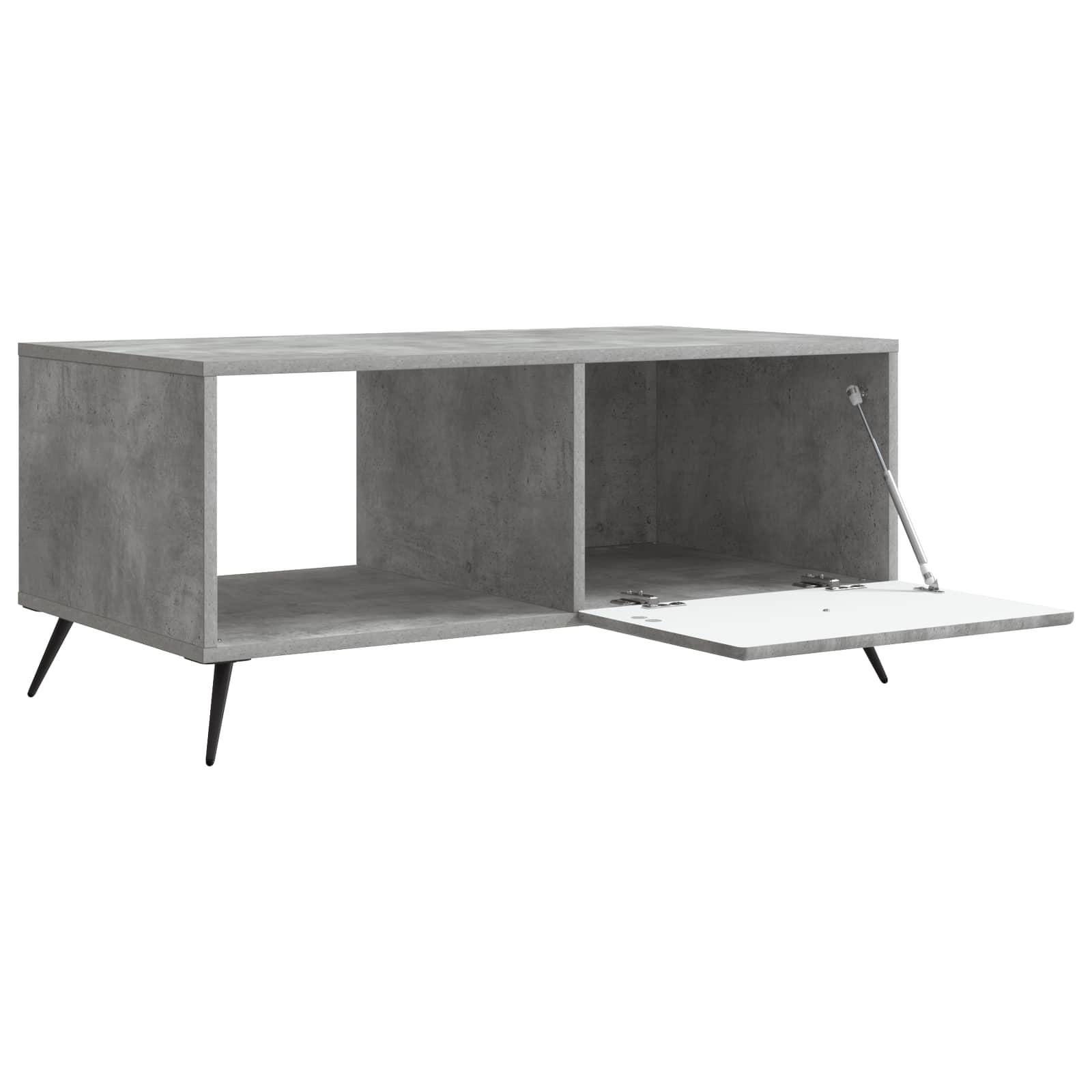 Table basse Gris béton 90 x 50 x 40 cm Bois d'ingénierie - XIOS