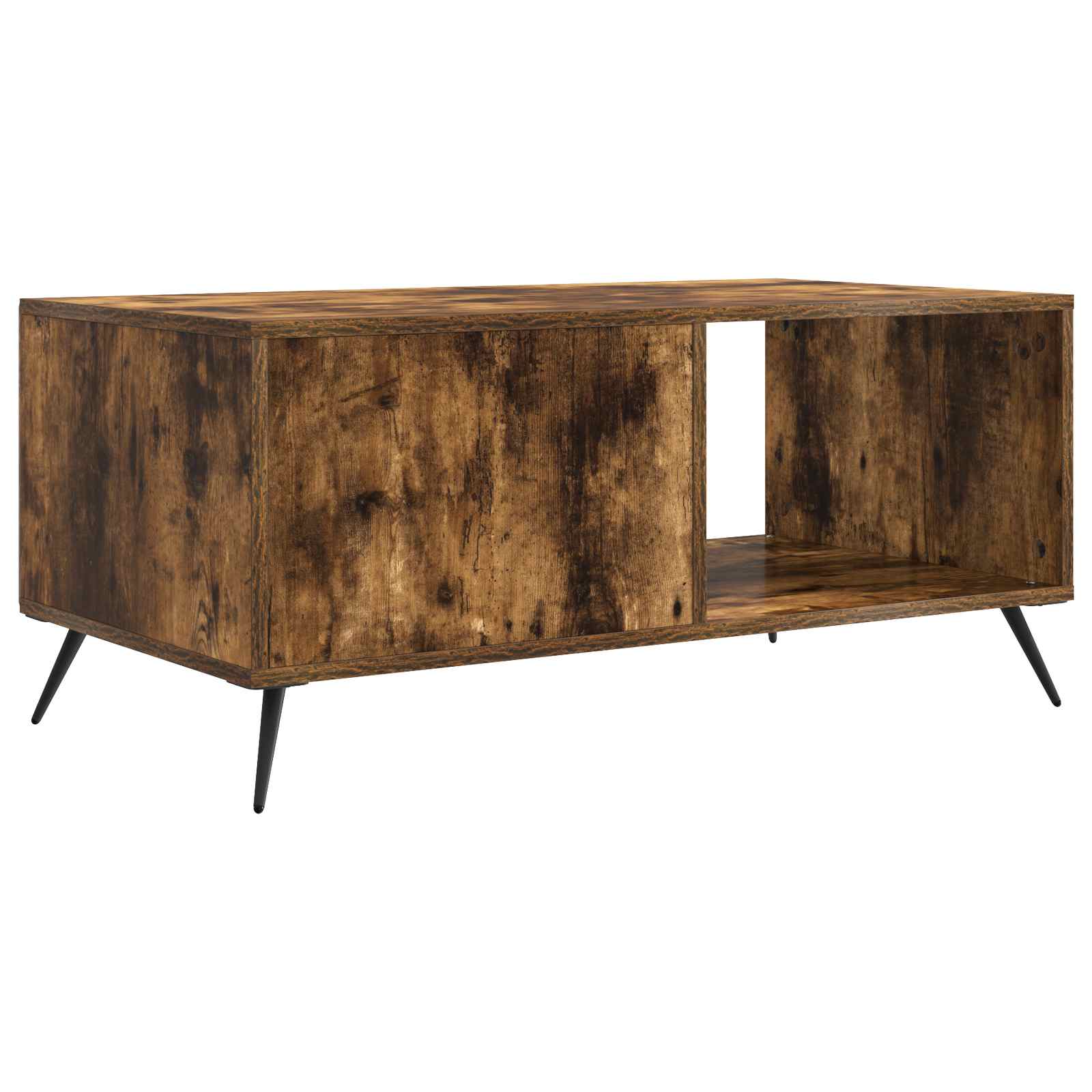 Table basse Chêne fumé 90 x 50 x 40 cm Bois d'ingénierie - XIOS