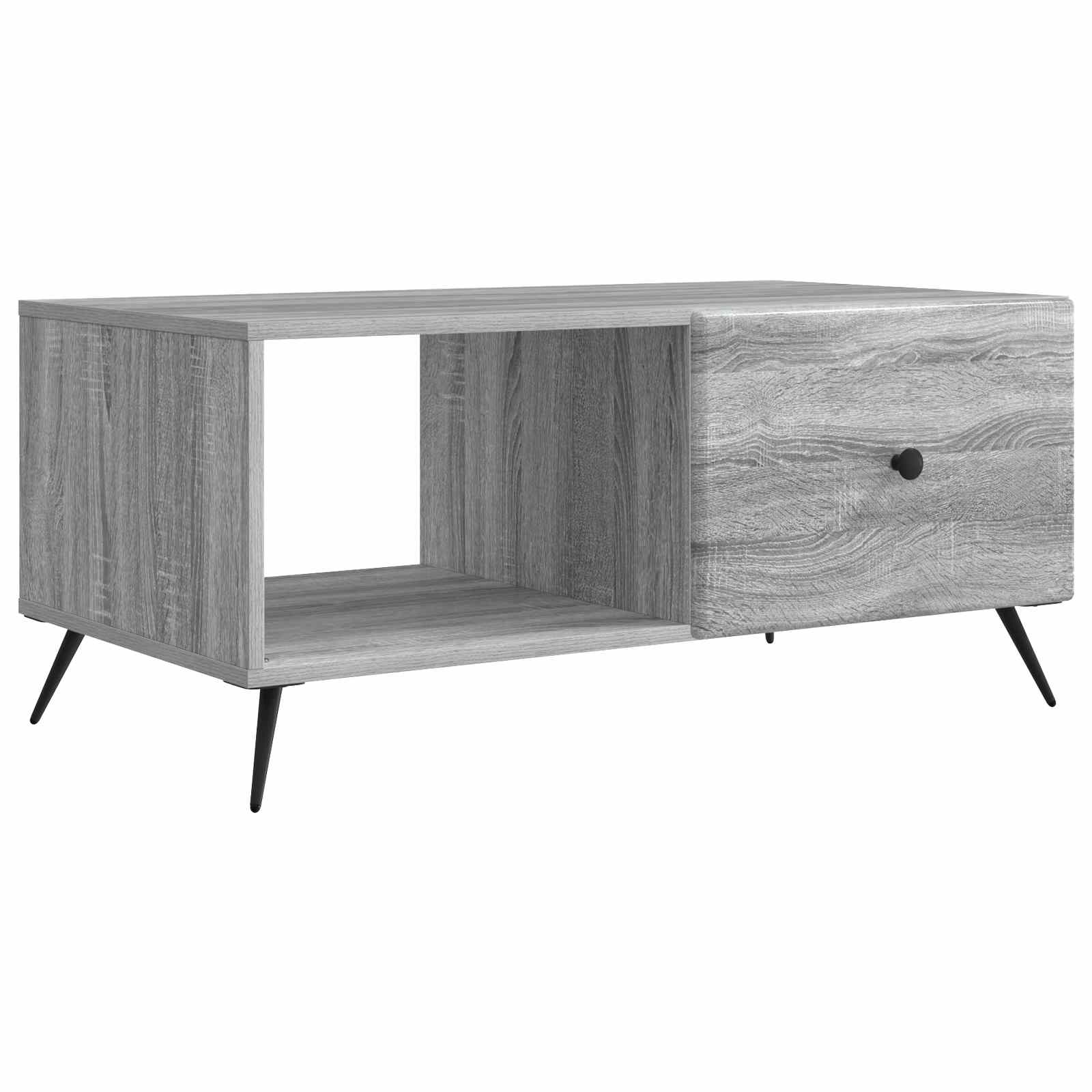 Table basse Sonoma gris 90 x 50 x 40 cm Bois d'ingénierie - XIOS
