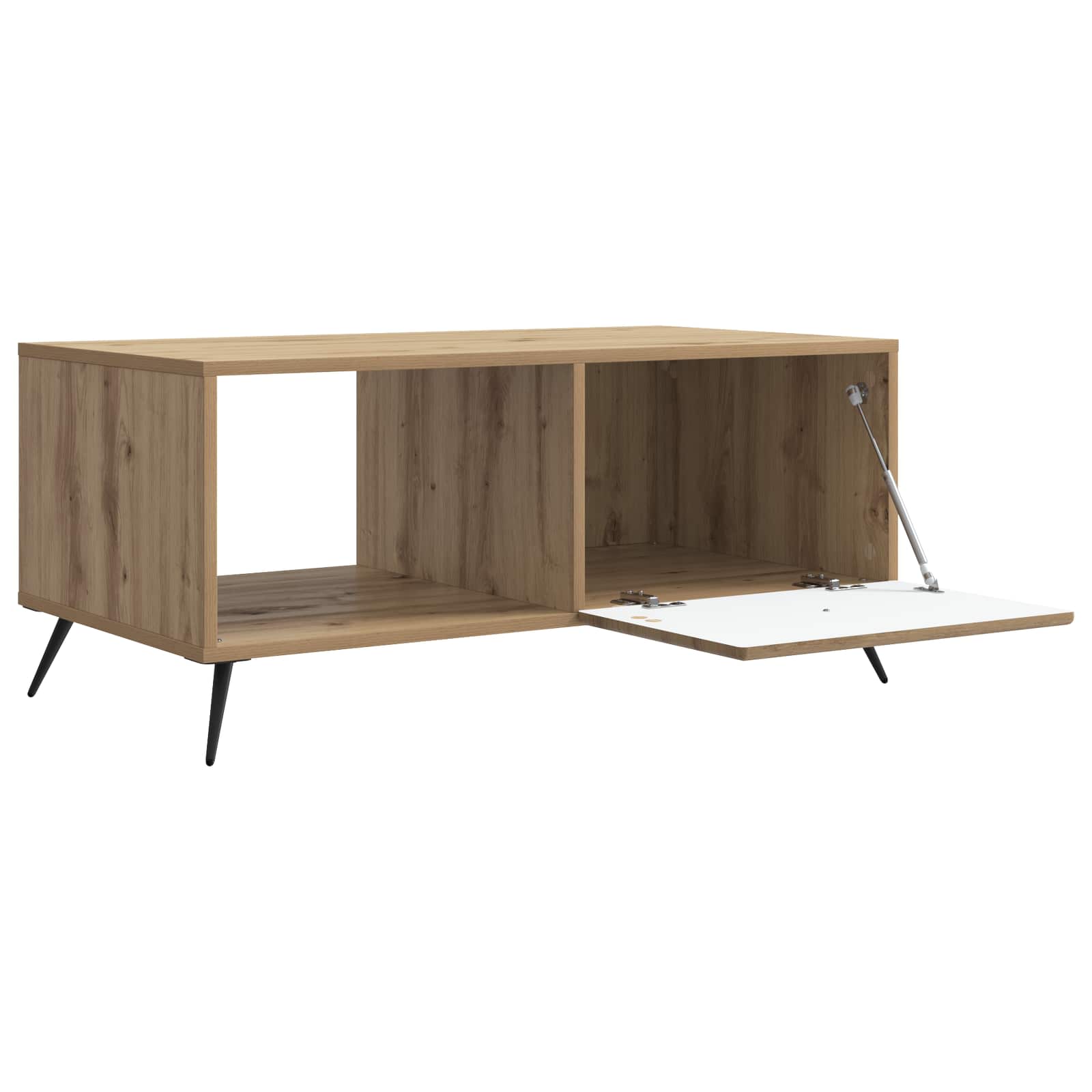Table basse Chêne artisanal 90 x 50 x 40 cm Bois d'ingénierie - XIOS