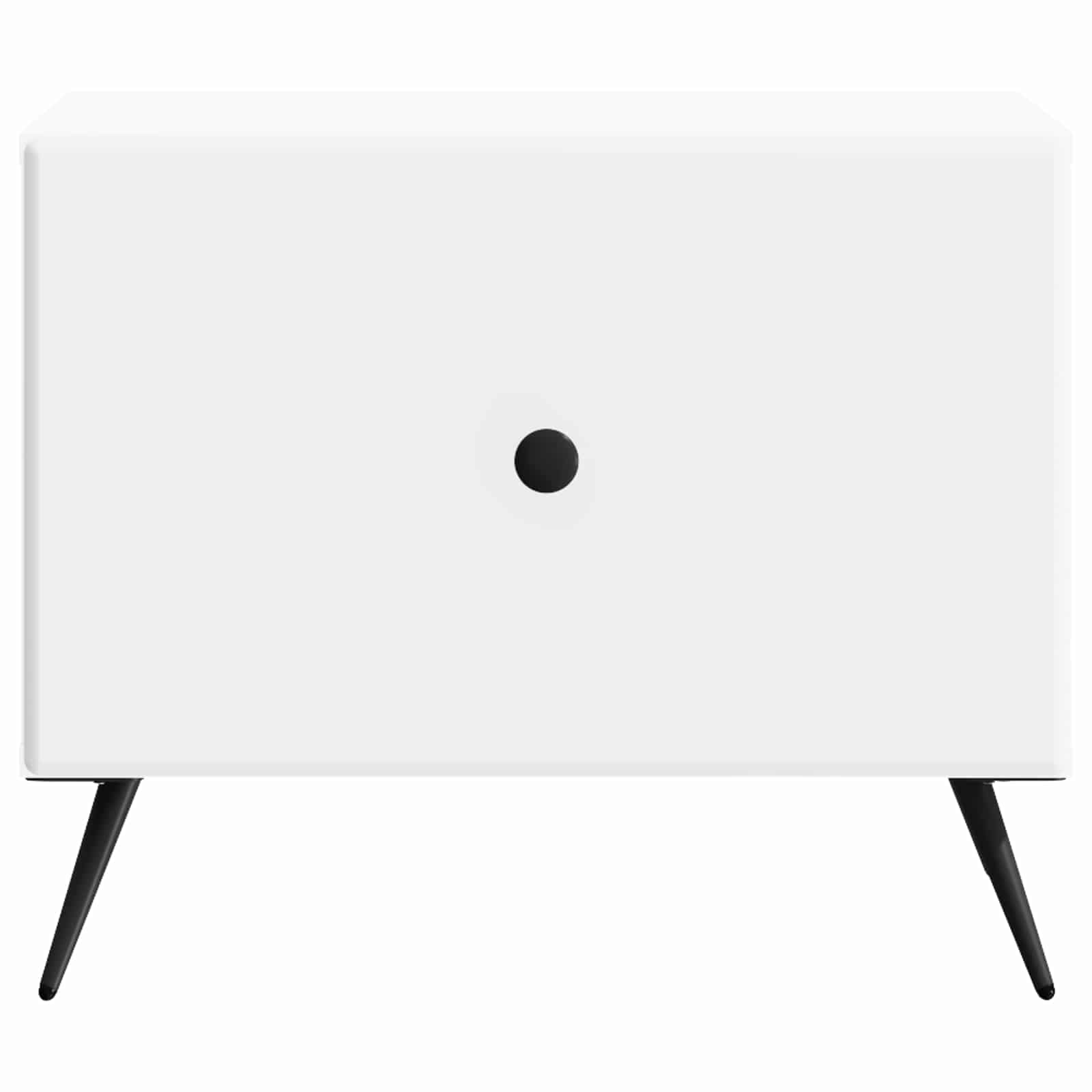 Table basse avec tiroir Blanc 49 x 50 x 40 cm Bois d'ingénierie - XIOS