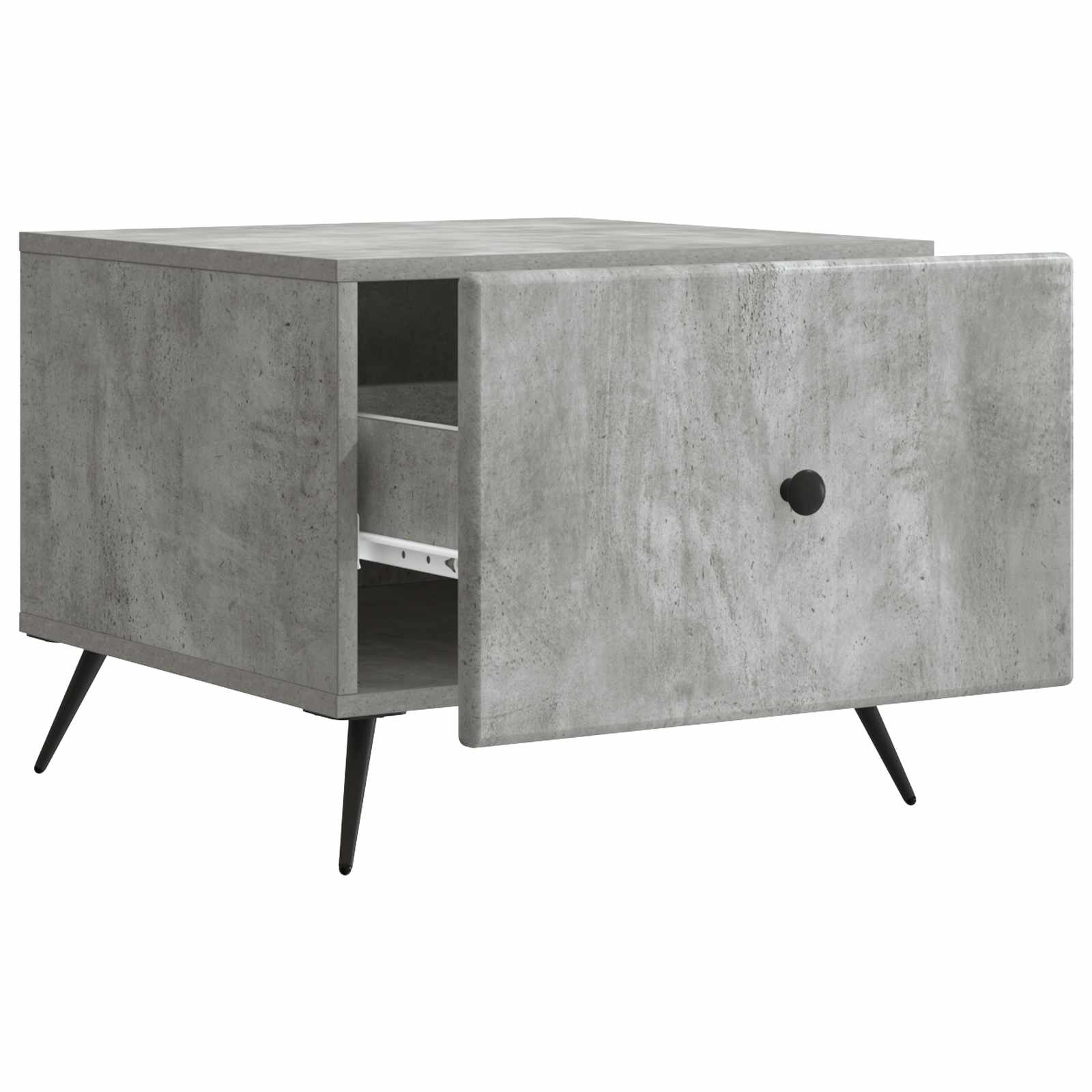 Table basse Gris béton 49 x 50 x 40 cm Bois d'ingénierie - XIOS