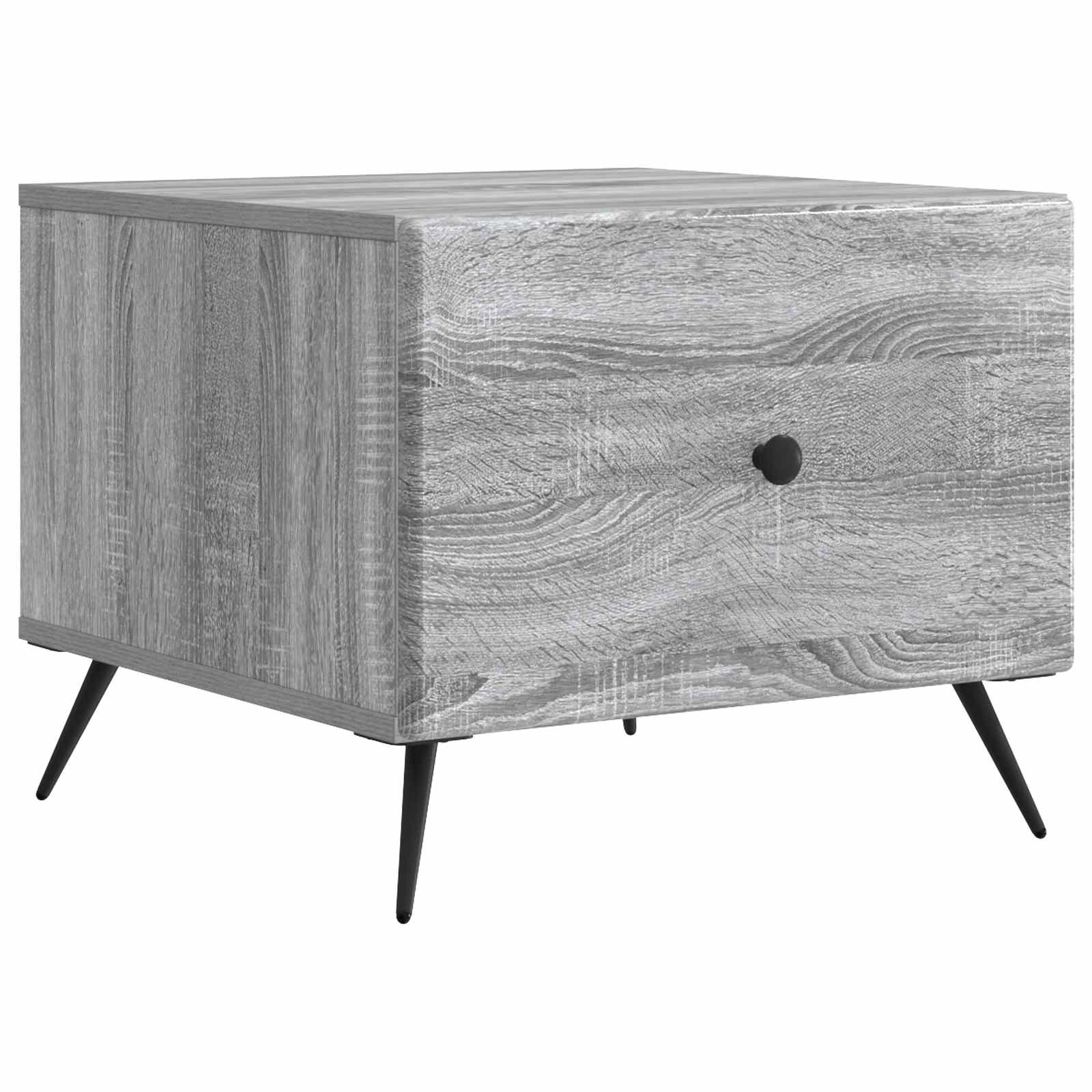 Table basse Sonoma gris 49 x 50 x 40 cm Bois d'ingénierie - XIOS