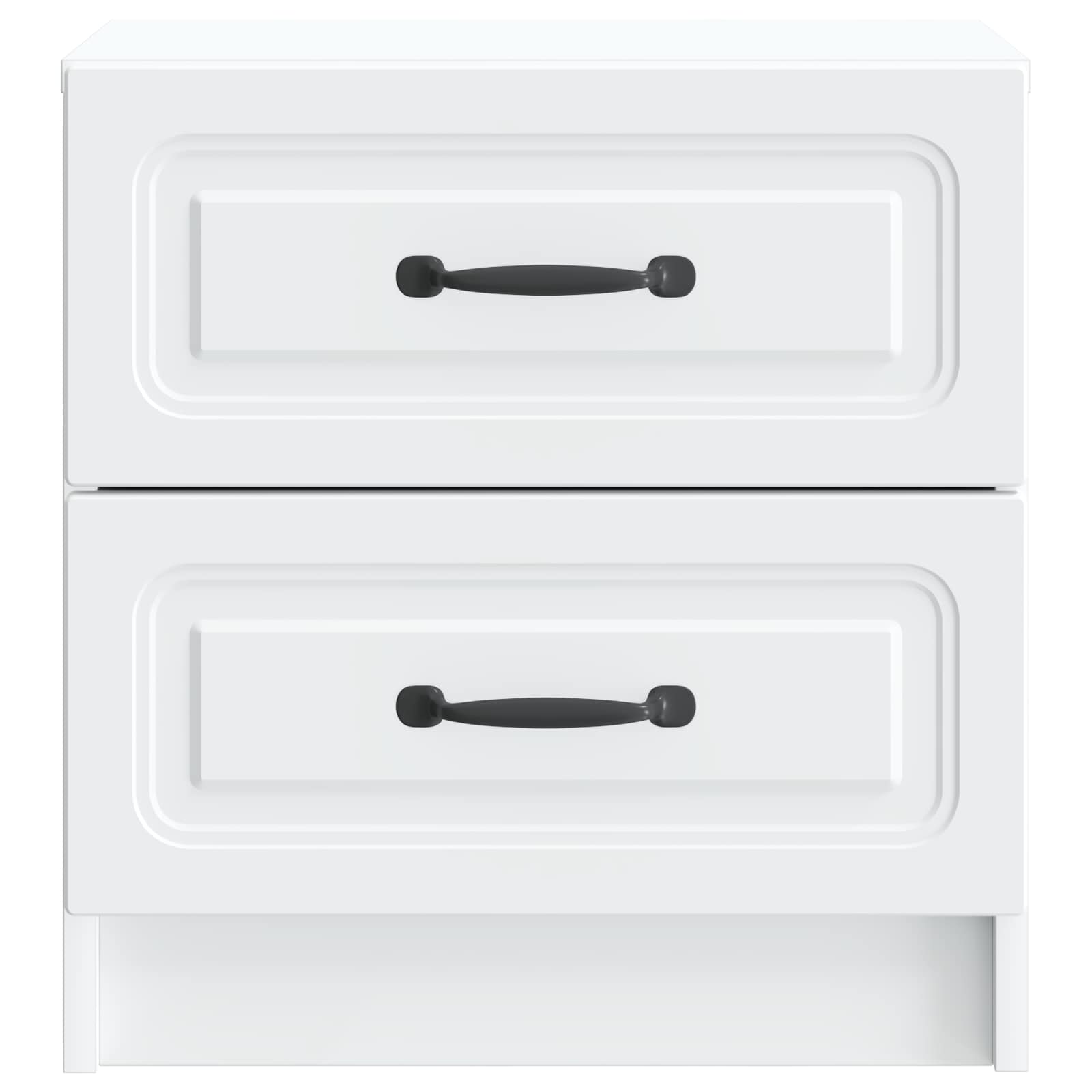 Cabinet de chevet avec tiroir 2 pcs Blanc 43 x 34,5 x 44,5 cm - XIOS