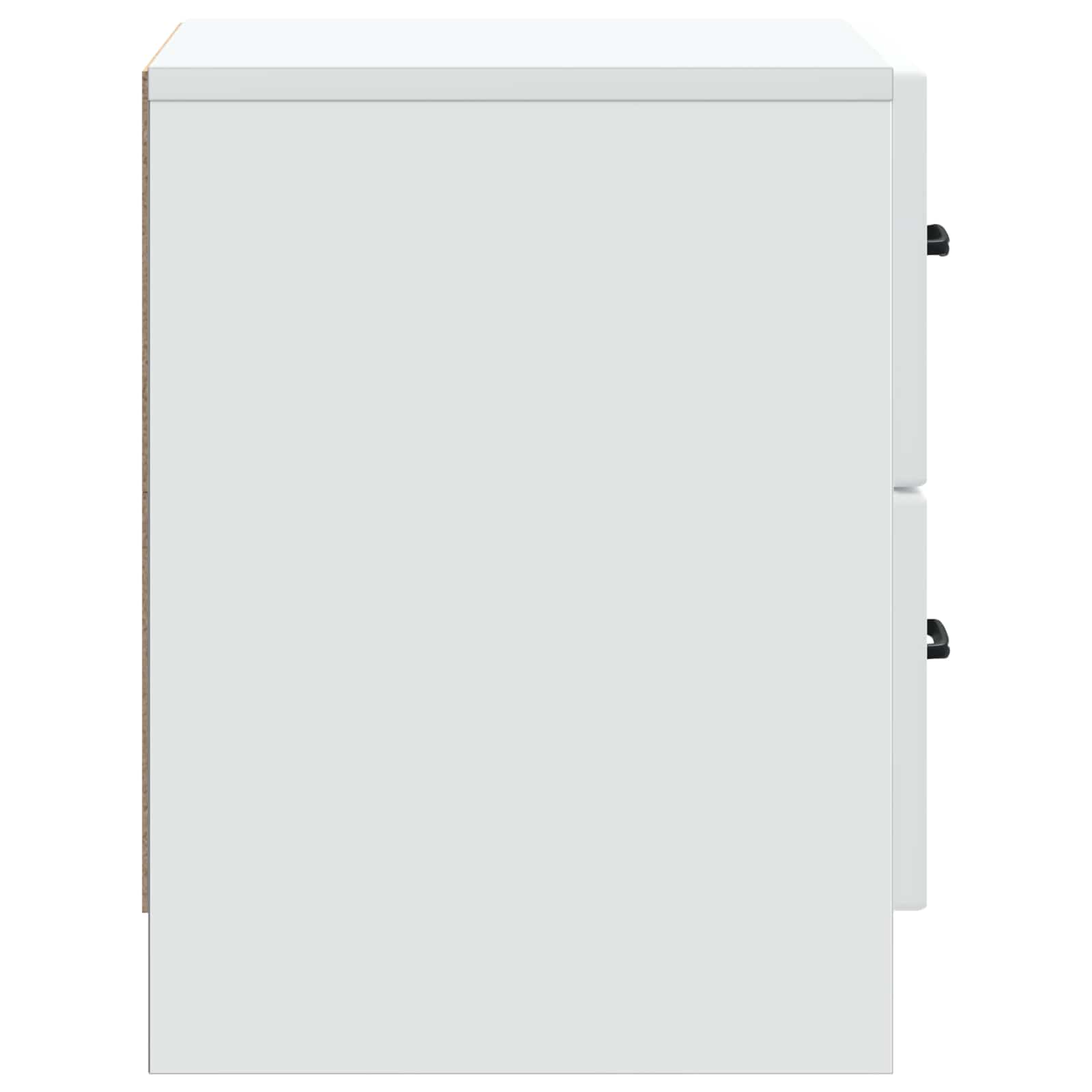 Cabinet de chevet avec tiroir 2 pcs Blanc 43 x 34,5 x 44,5 cm - XIOS