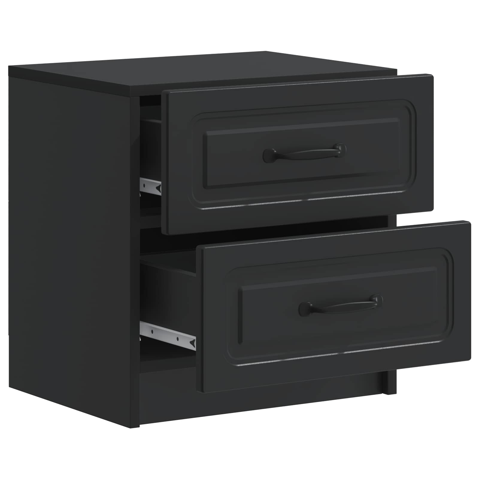 Cabinet de chevet Noir 43 x 34,5 x 44,5 cm Bois d'ingénierie - XIOS