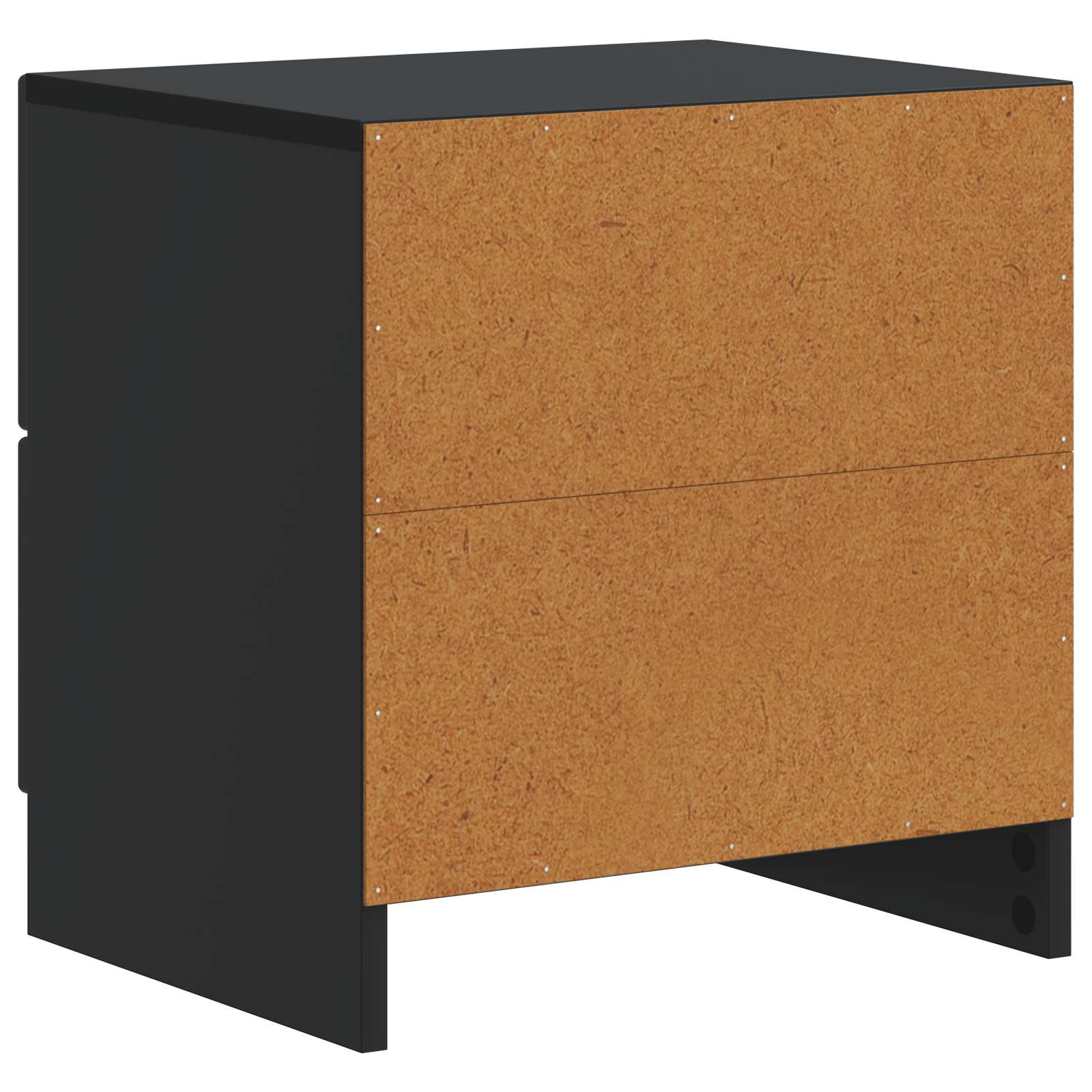 Cabinet de chevet avec tiroir 2 pcs Noir 43 x 34,5 x 44,5 cm - XIOS