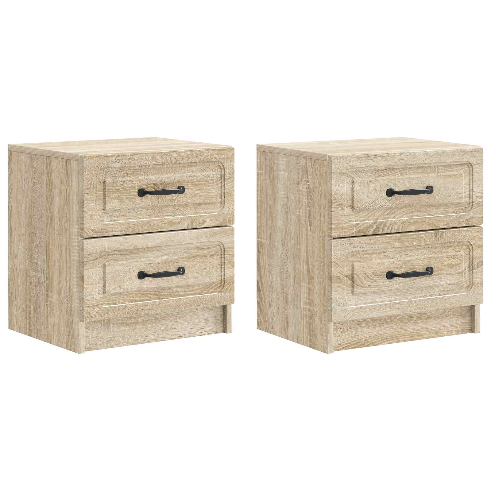Cabinet de chevet 2 pcs Chêne Sonoma 43 x 34,5 x 44,5 cm - XIOS
