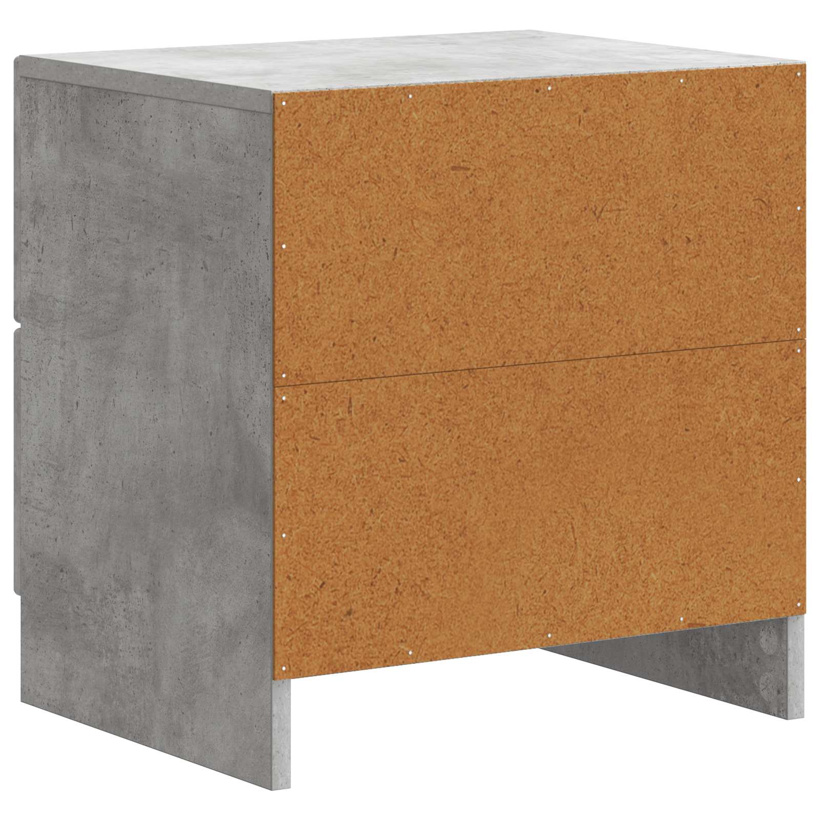 Cabinet de chevet avec tiroir Gris béton 43 x 34,5 x 44,5 cm - XIOS