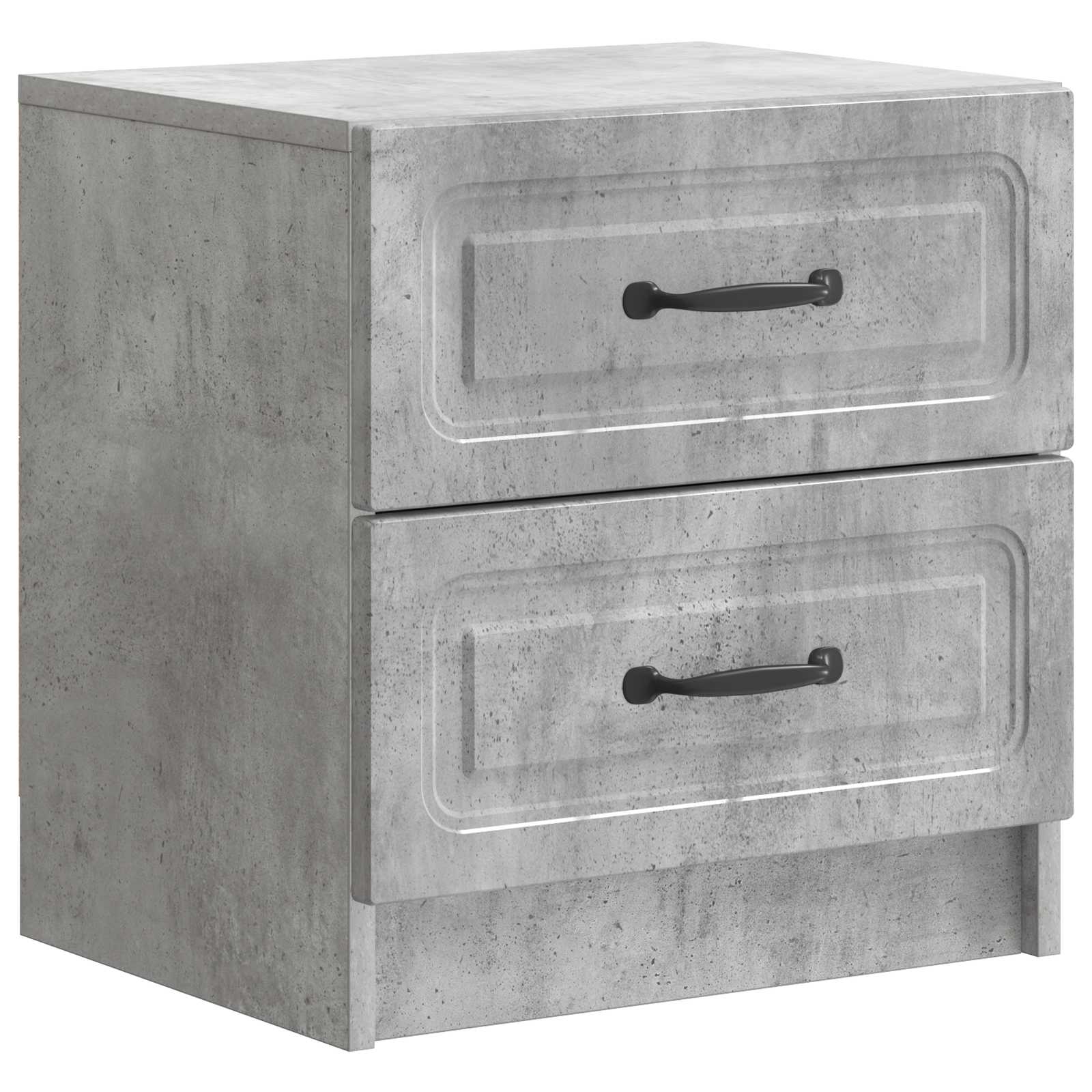 Cabinet de chevet 2 pcs Gris béton 43 x 34,5 x 44,5 cm - XIOS
