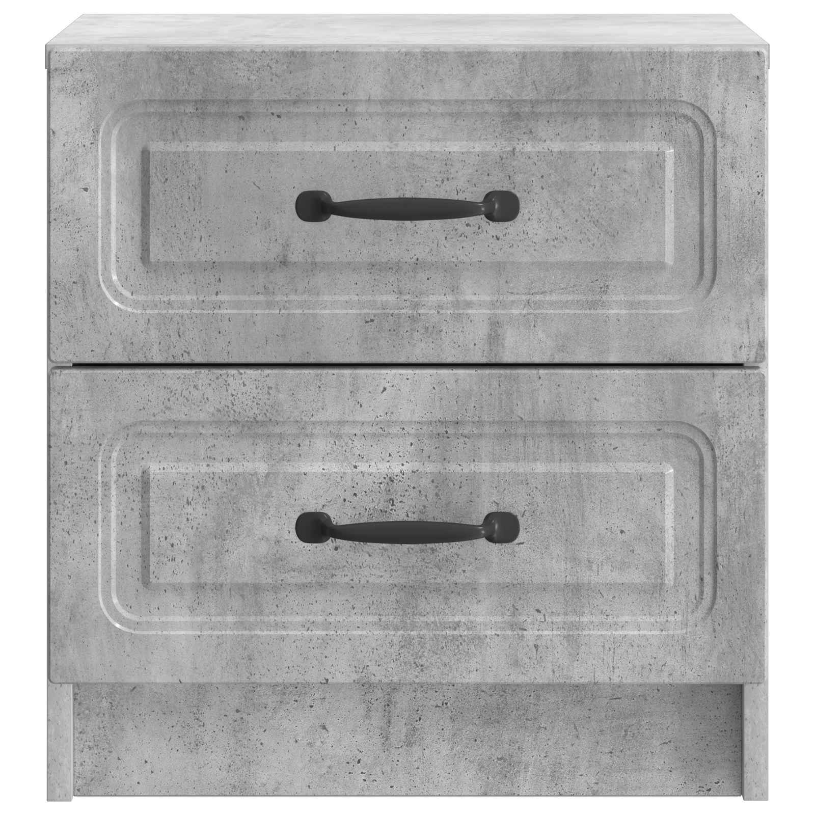 Cabinet de chevet 2 pcs Gris béton 43 x 34,5 x 44,5 cm - XIOS