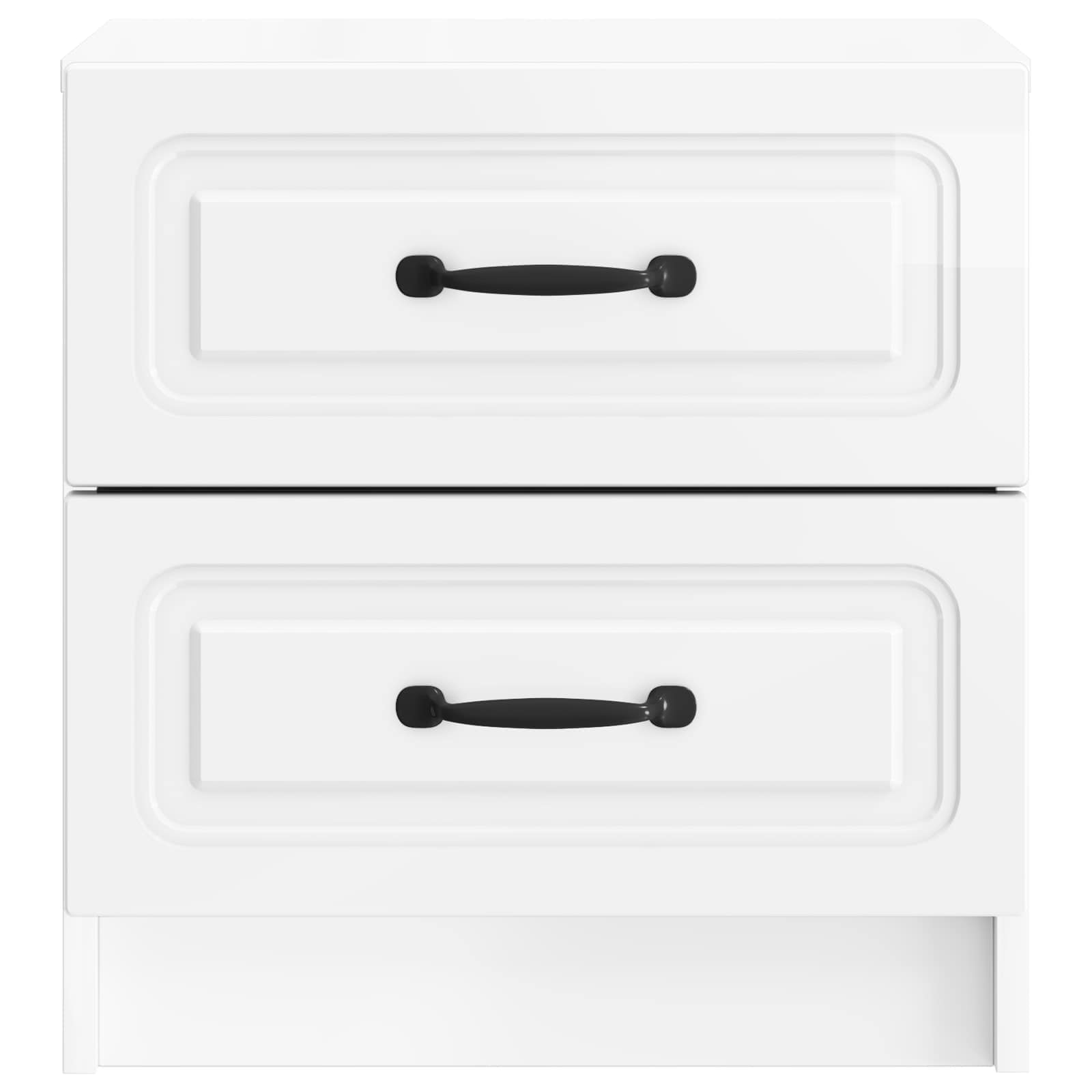 Cabinet de chevet 2 pcs Blanc brillant 43 x 34,5 x 44,5 cm - XIOS