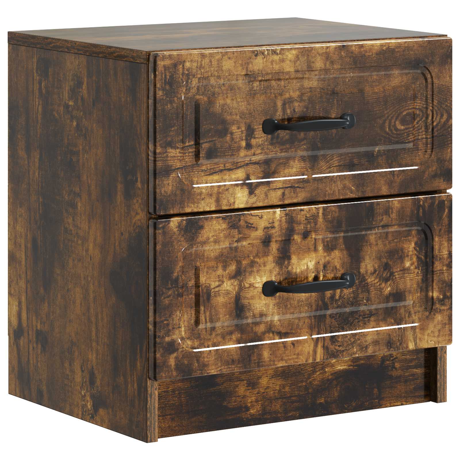 Cabinet de chevet avec tiroir Chêne fumé 43 x 34,5 x 44,5 cm - XIOS