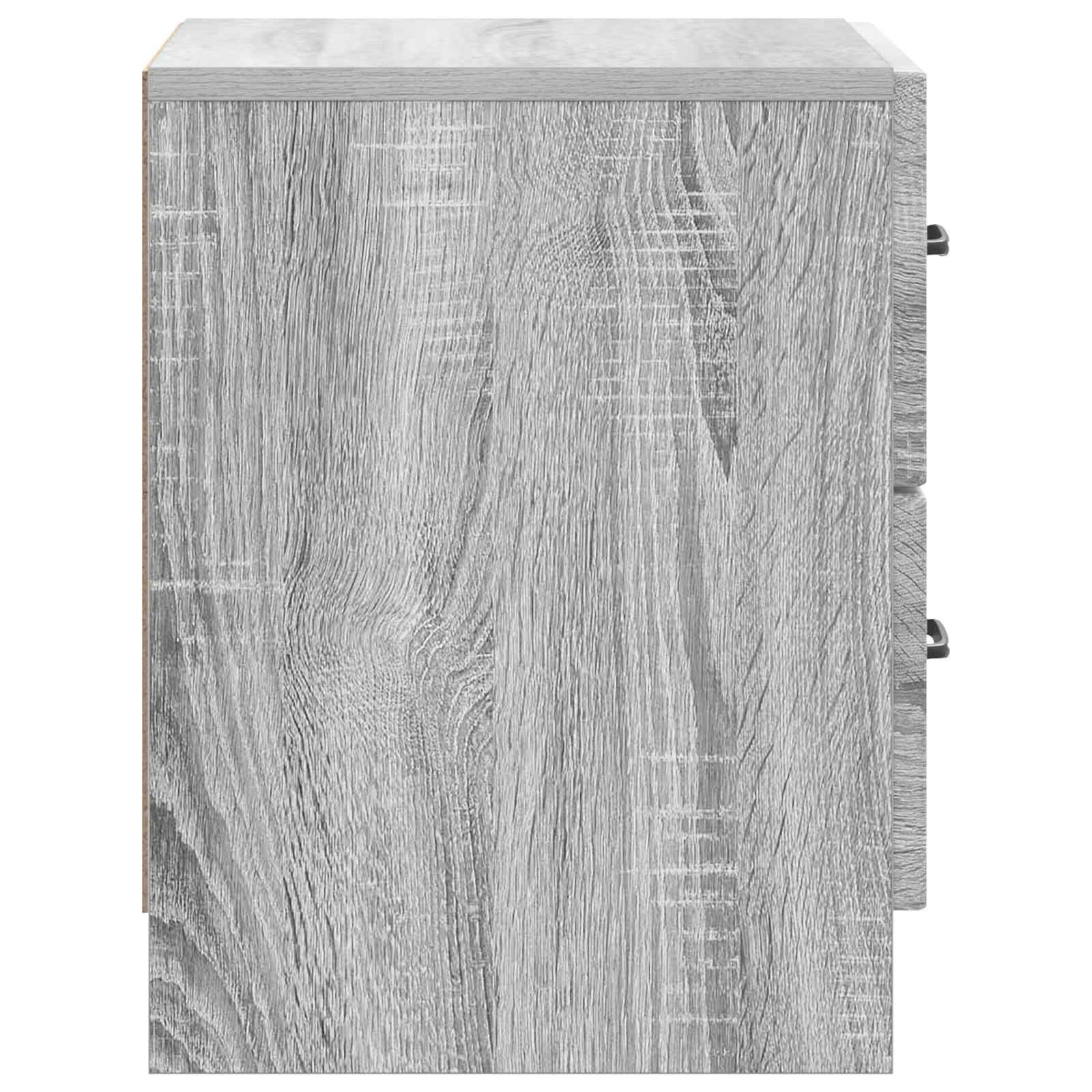 Cabinet de chevet avec tiroir Sonoma gris 43 x 34,5 x 44,5 cm - XIOS