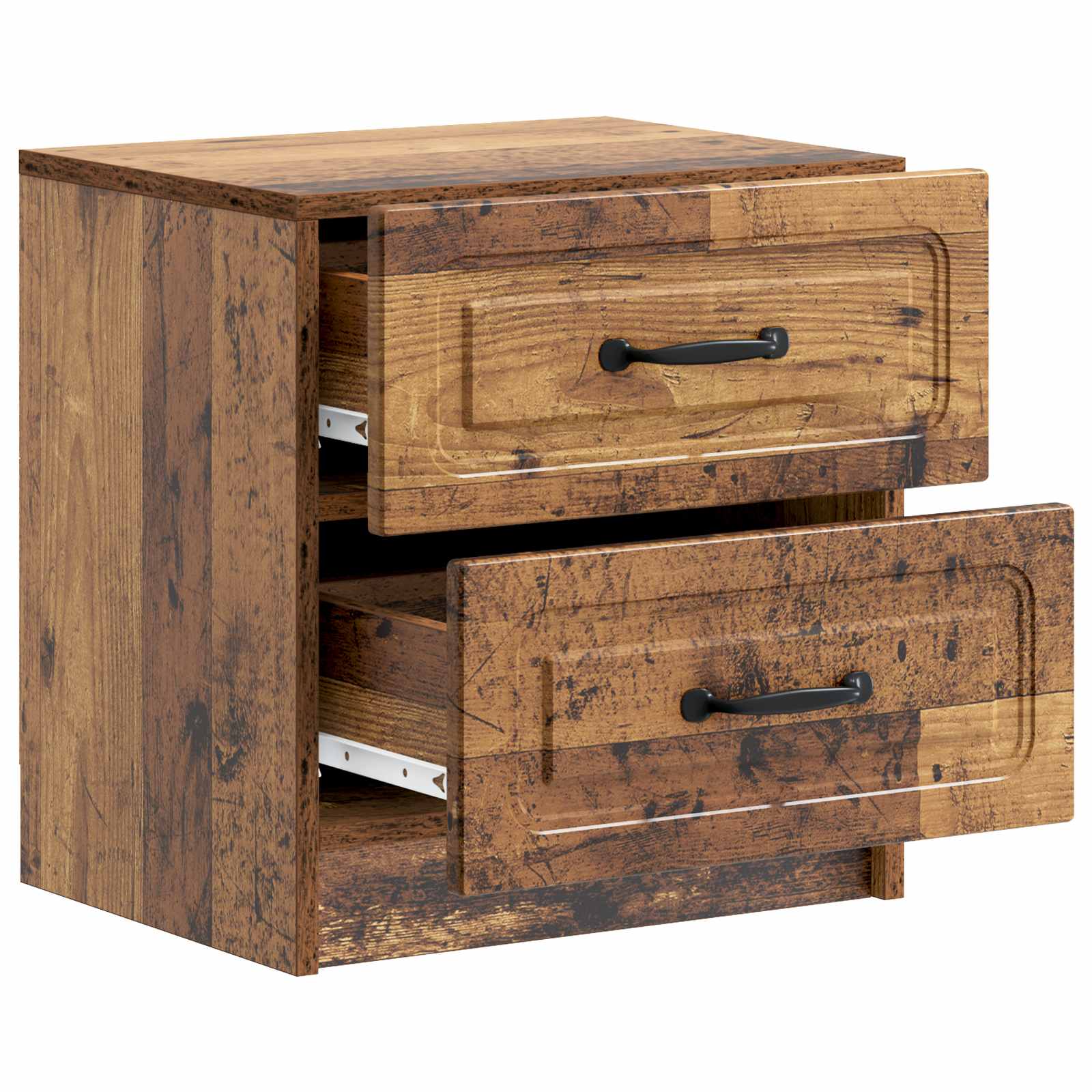 Cabinet de chevet avec tiroir Bois ancien 43 x 34,5 x 44,5 cm - XIOS