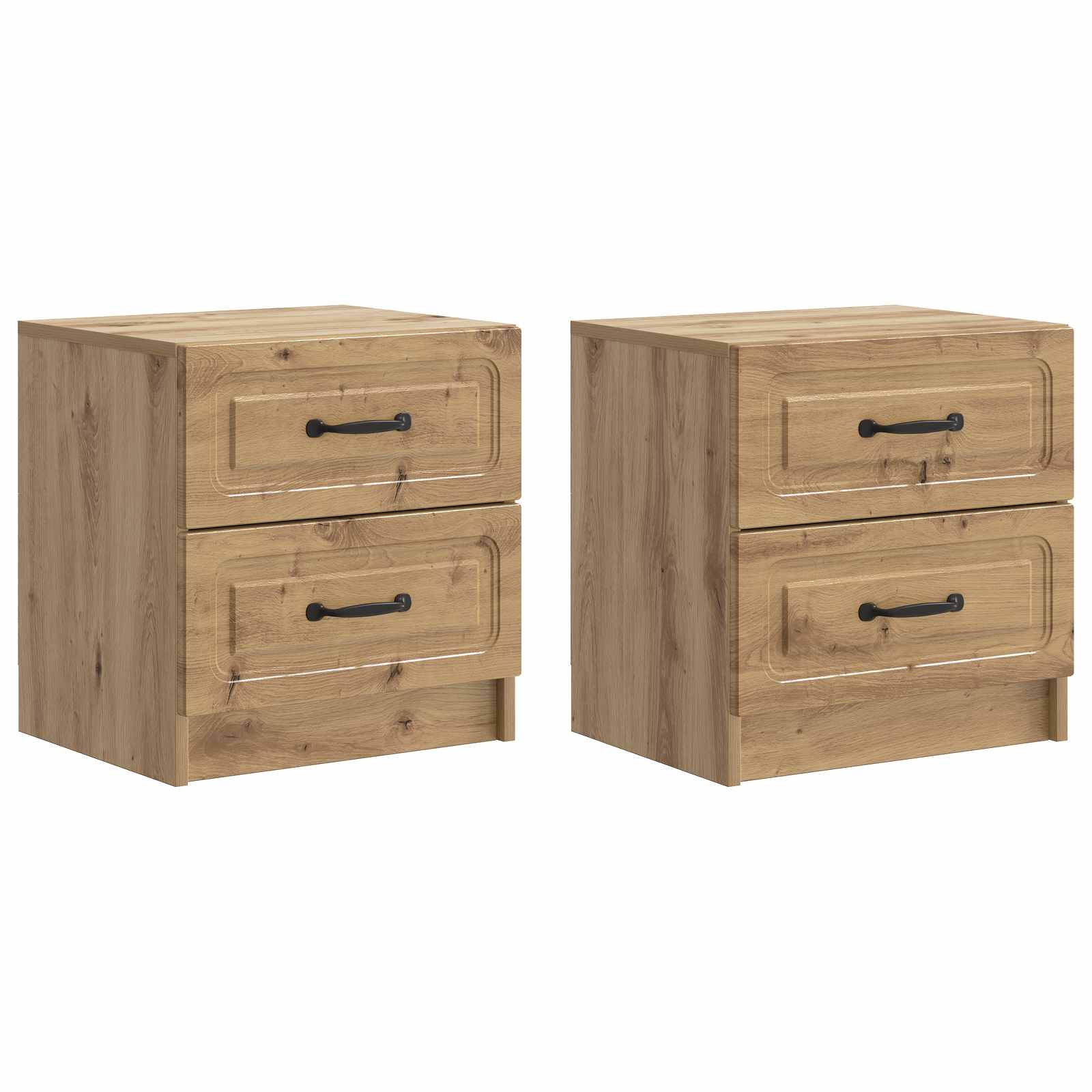 Cabinet de chevet 2 pcs Chêne artisanal 43 x 34,5 x 44,5 cm - XIOS