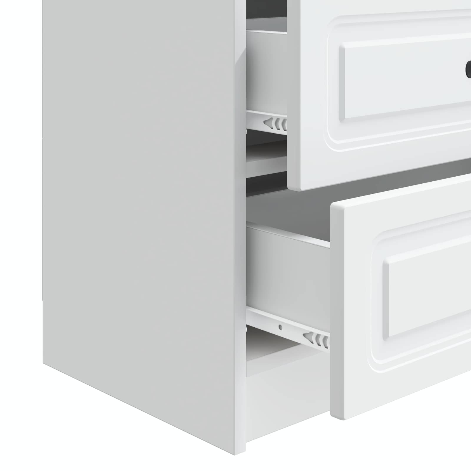 Cabinet de chevet Blanc 62 x 34,5 x 44,5 cm Bois d'ingénierie - XIOS