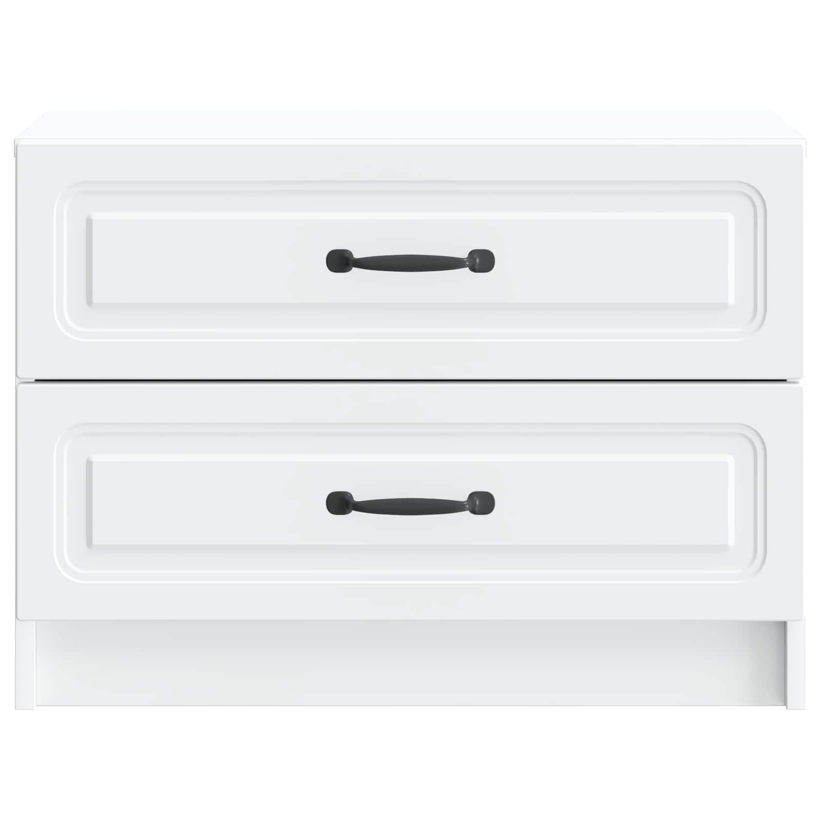 Cabinet de chevet Blanc 62 x 34,5 x 44,5 cm Bois d'ingénierie - XIOS