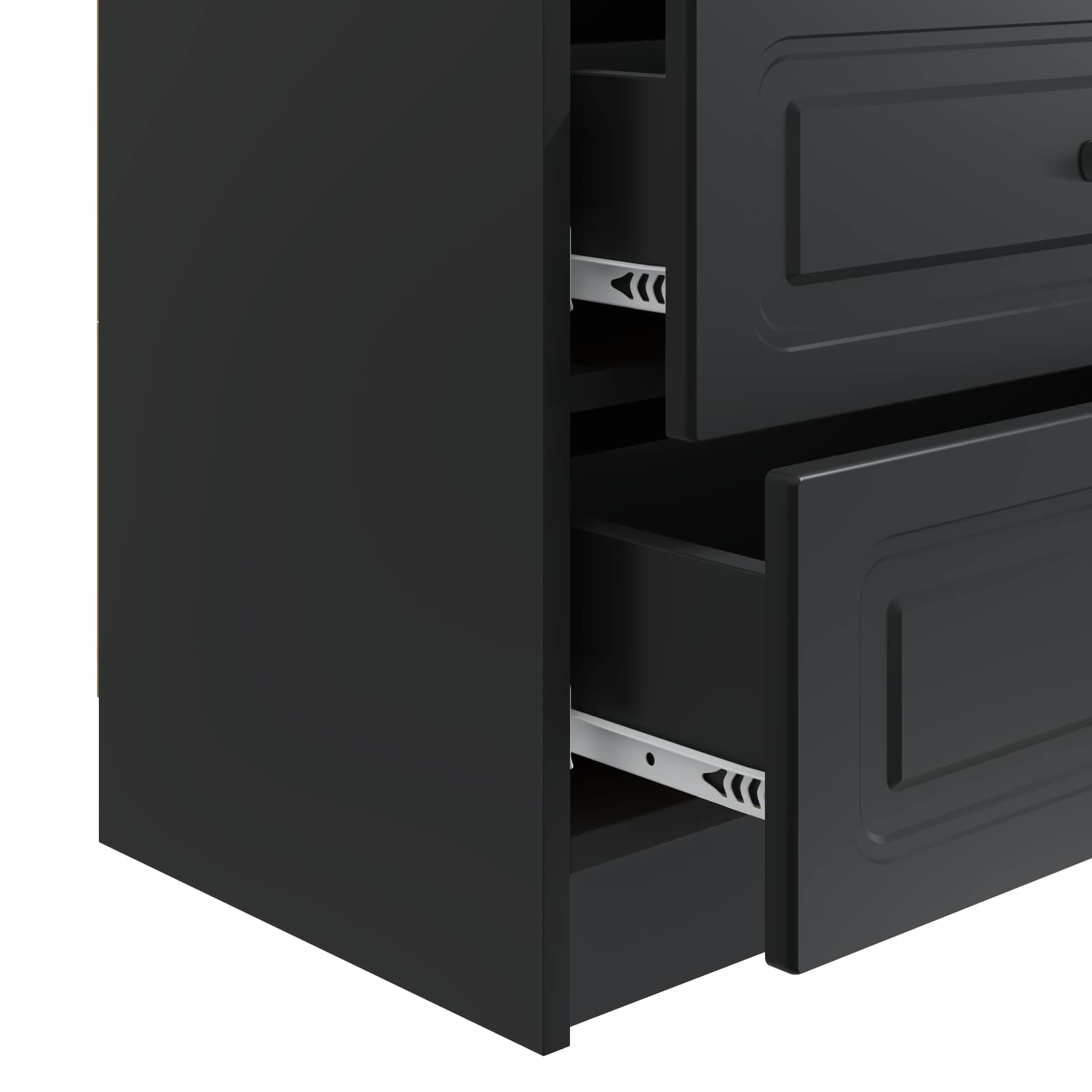 Cabinet de chevet Noir 62 x 34,5 x 44,5 cm Bois d'ingénierie - XIOS