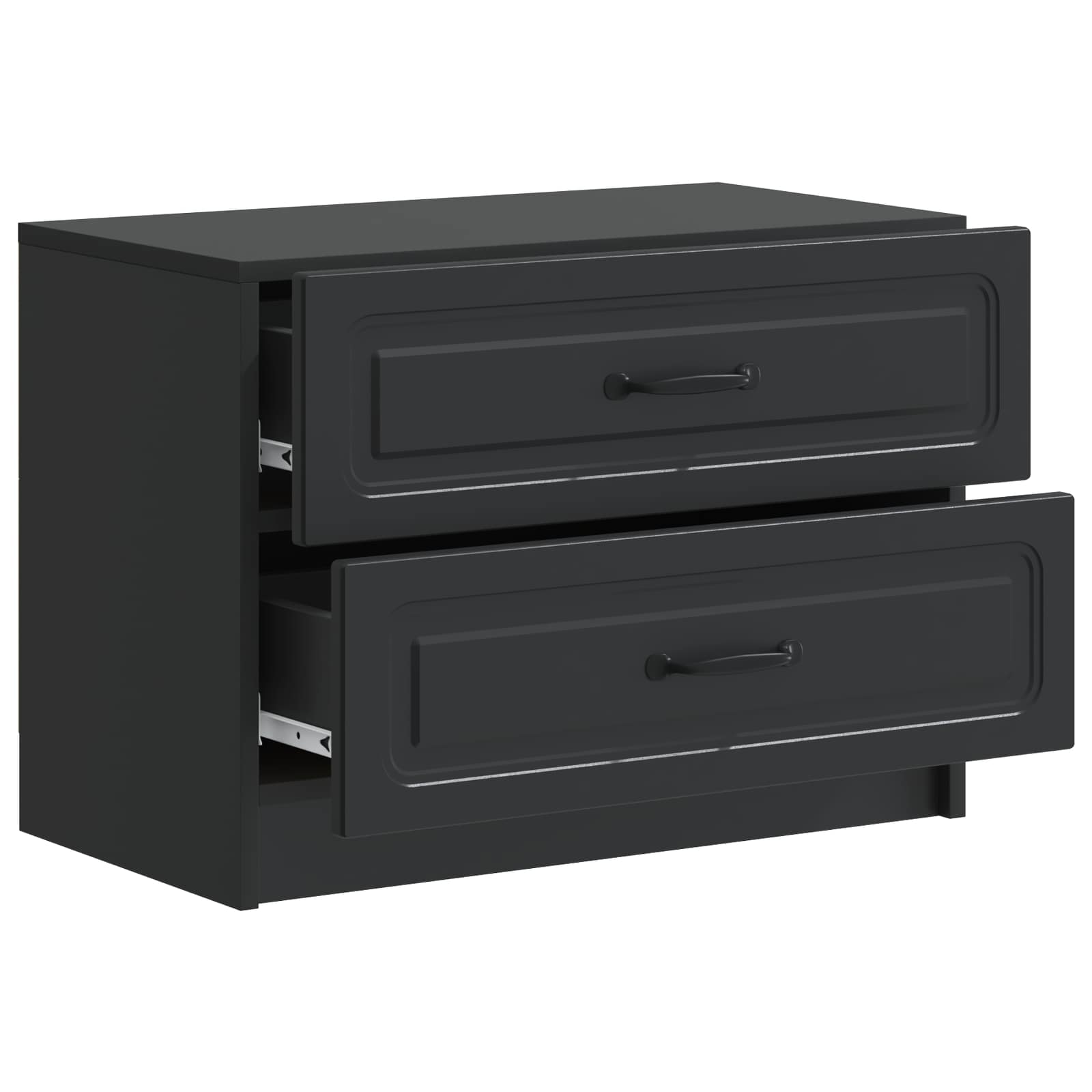 Cabinet de chevet Noir 62 x 34,5 x 44,5 cm Bois d'ingénierie - XIOS