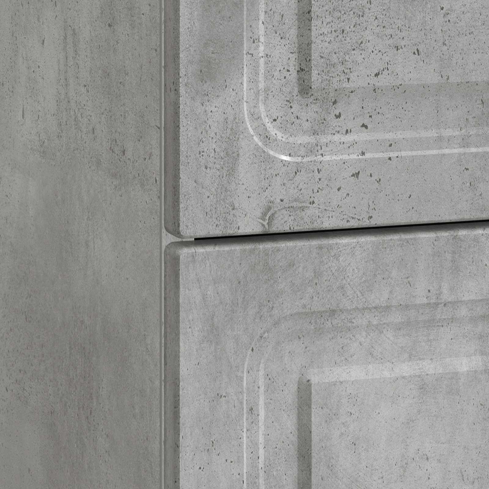 Cabinet de chevet avec tiroir Gris béton 62 x 34,5 x 44,5 cm - XIOS