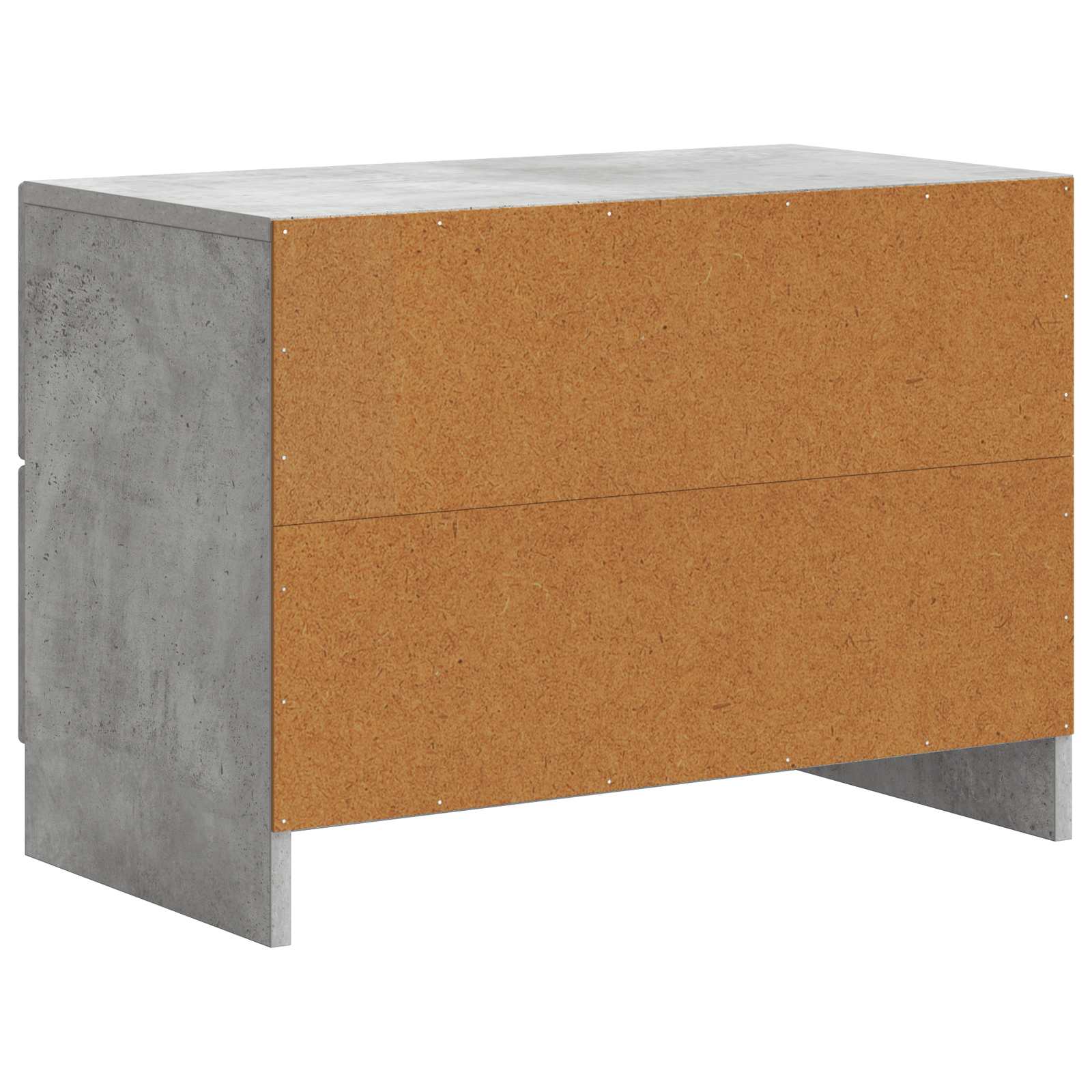 Cabinet de chevet avec tiroir Gris béton 62 x 34,5 x 44,5 cm - XIOS