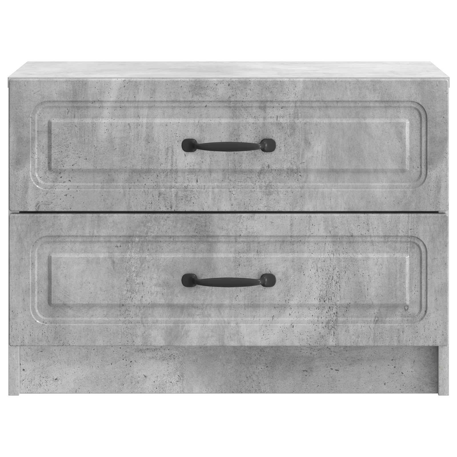 Cabinet de chevet avec tiroir Gris béton 62 x 34,5 x 44,5 cm - XIOS