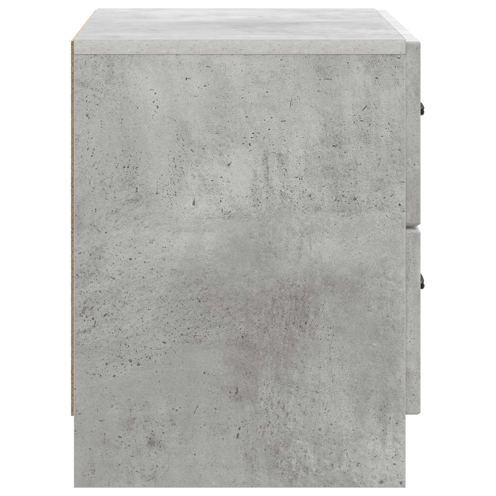 Cabinet de chevet avec tiroir Gris béton 62 x 34,5 x 44,5 cm - XIOS