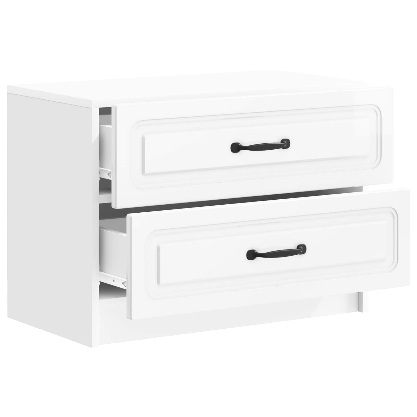 Cabinet de chevet Blanc brillant 62 x 34,5 x 44,5 cm - XIOS