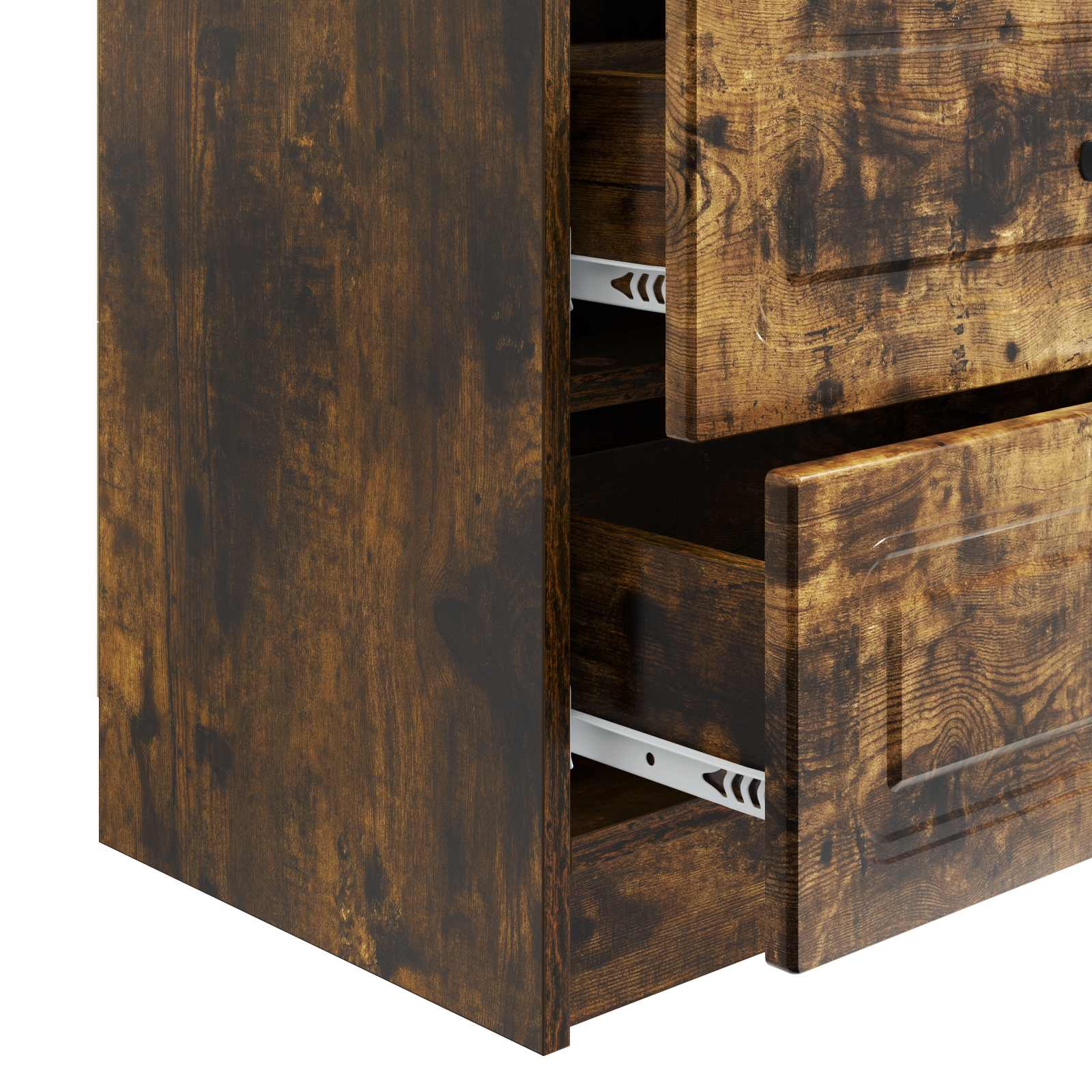 Cabinet de chevet avec tiroir Chêne fumé 62 x 34,5 x 44,5 cm - XIOS