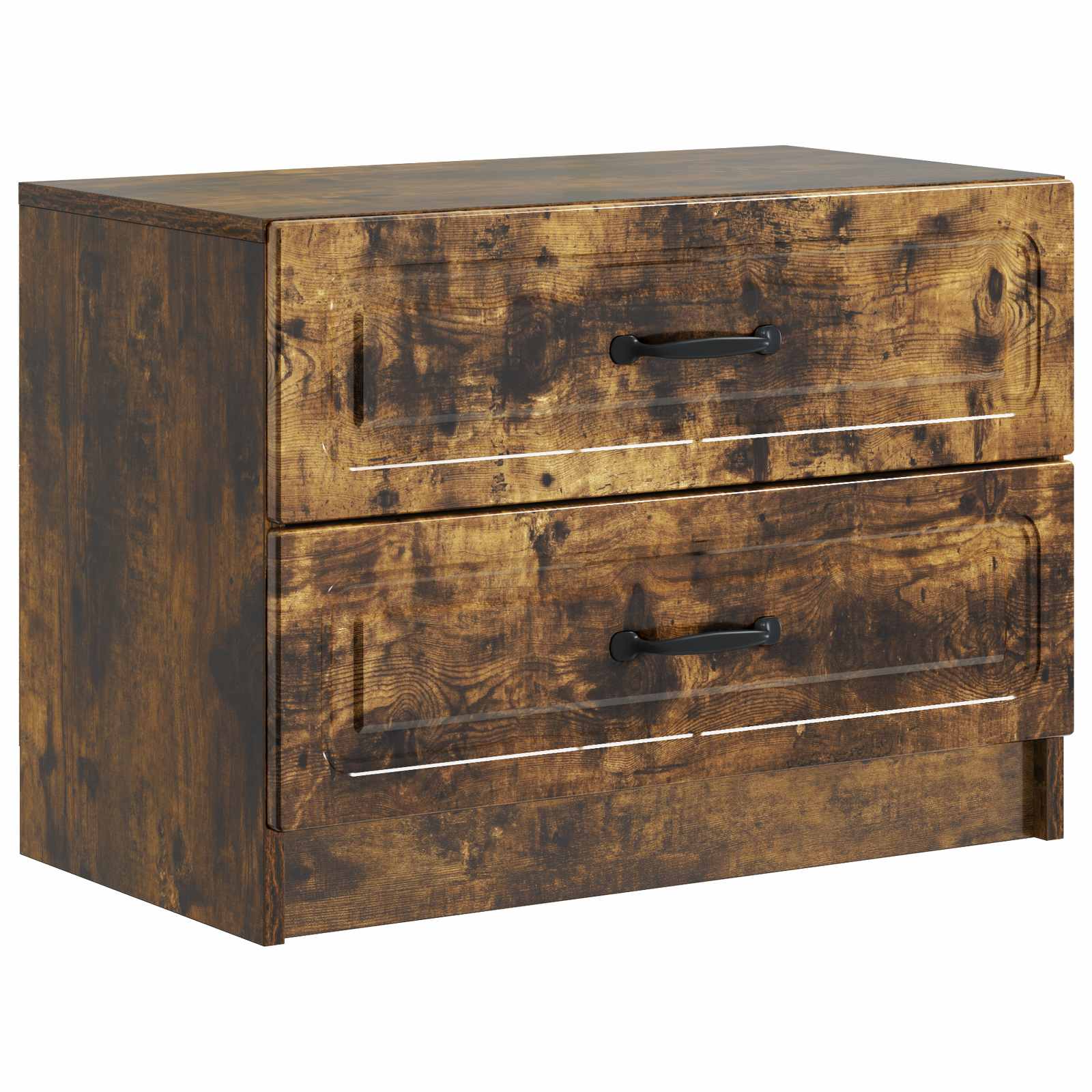 Cabinet de chevet avec tiroir Chêne fumé 62 x 34,5 x 44,5 cm - XIOS
