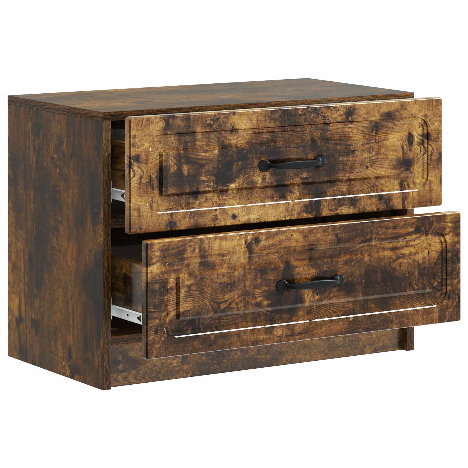 Cabinet de chevet avec tiroir Chêne fumé 62 x 34,5 x 44,5 cm - XIOS
