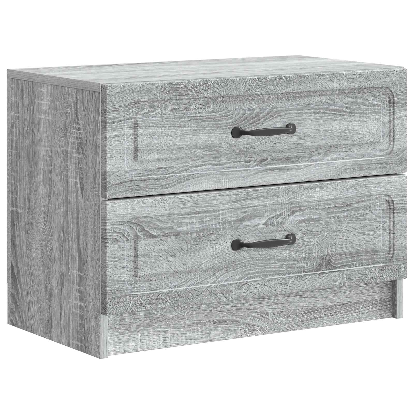 Cabinet de chevet avec tiroir Sonoma gris 62 x 34,5 x 44,5 cm - XIOS