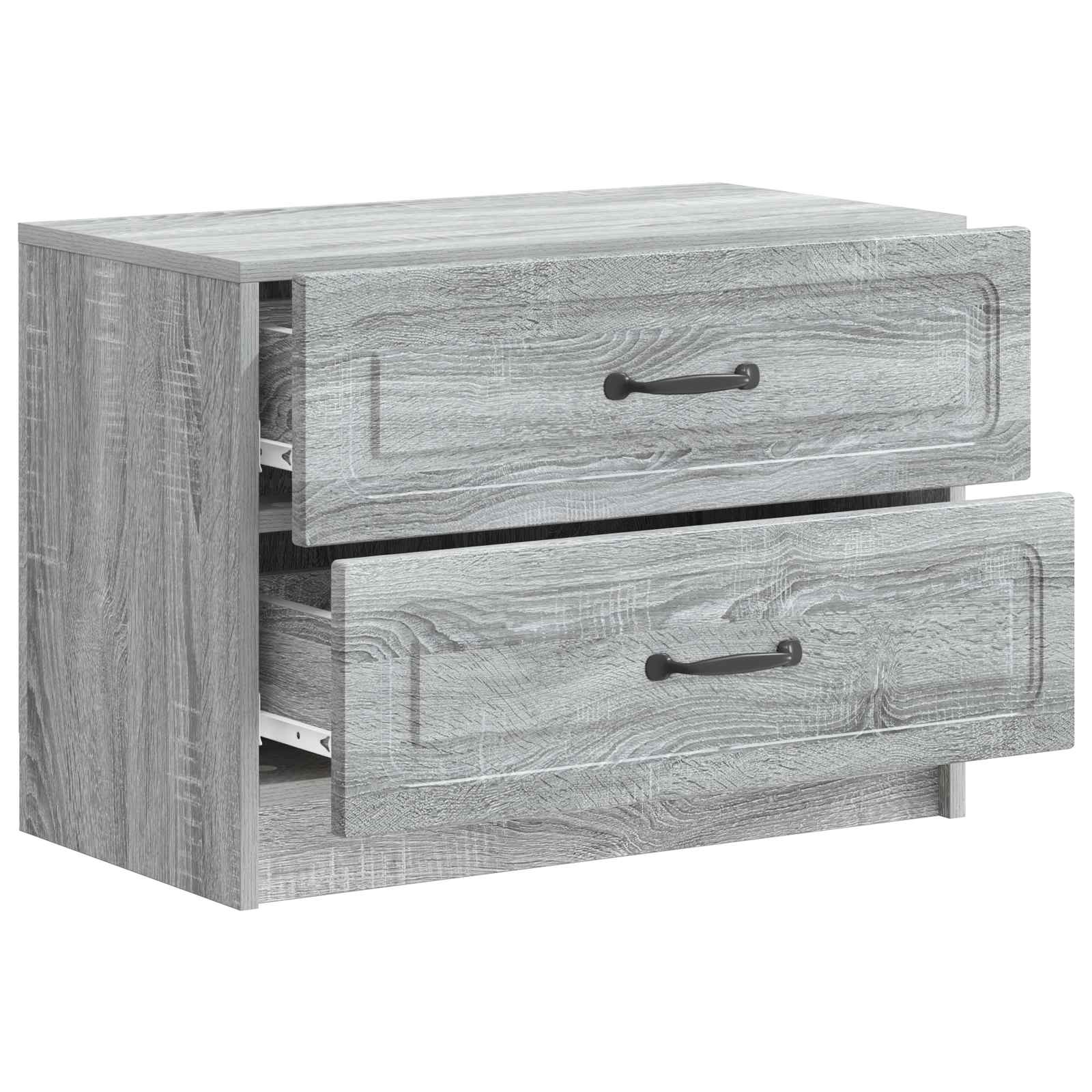 Cabinet de chevet avec tiroir Sonoma gris 62 x 34,5 x 44,5 cm - XIOS