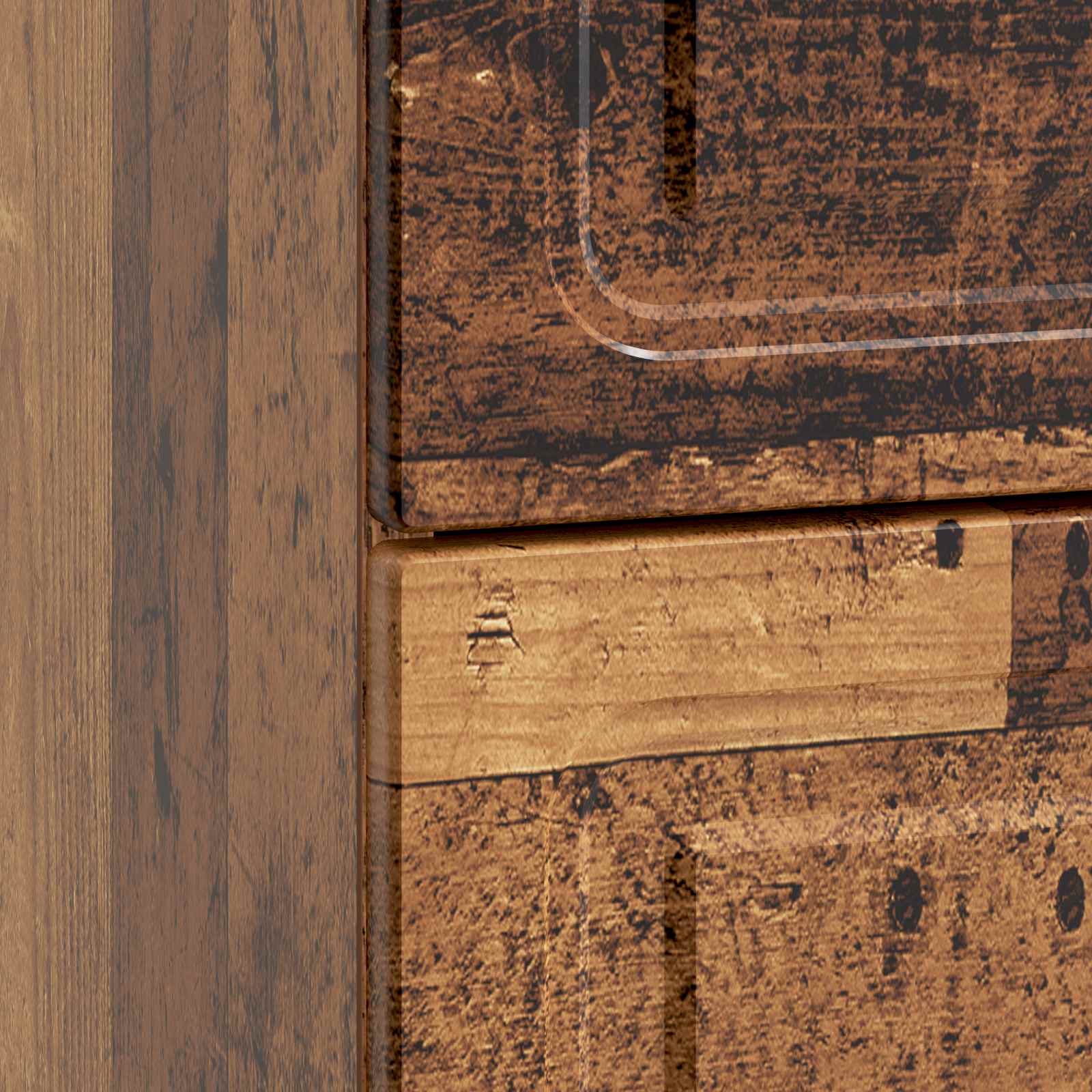 Cabinet de chevet avec tiroir Bois ancien 62 x 34,5 x 44,5 cm - XIOS