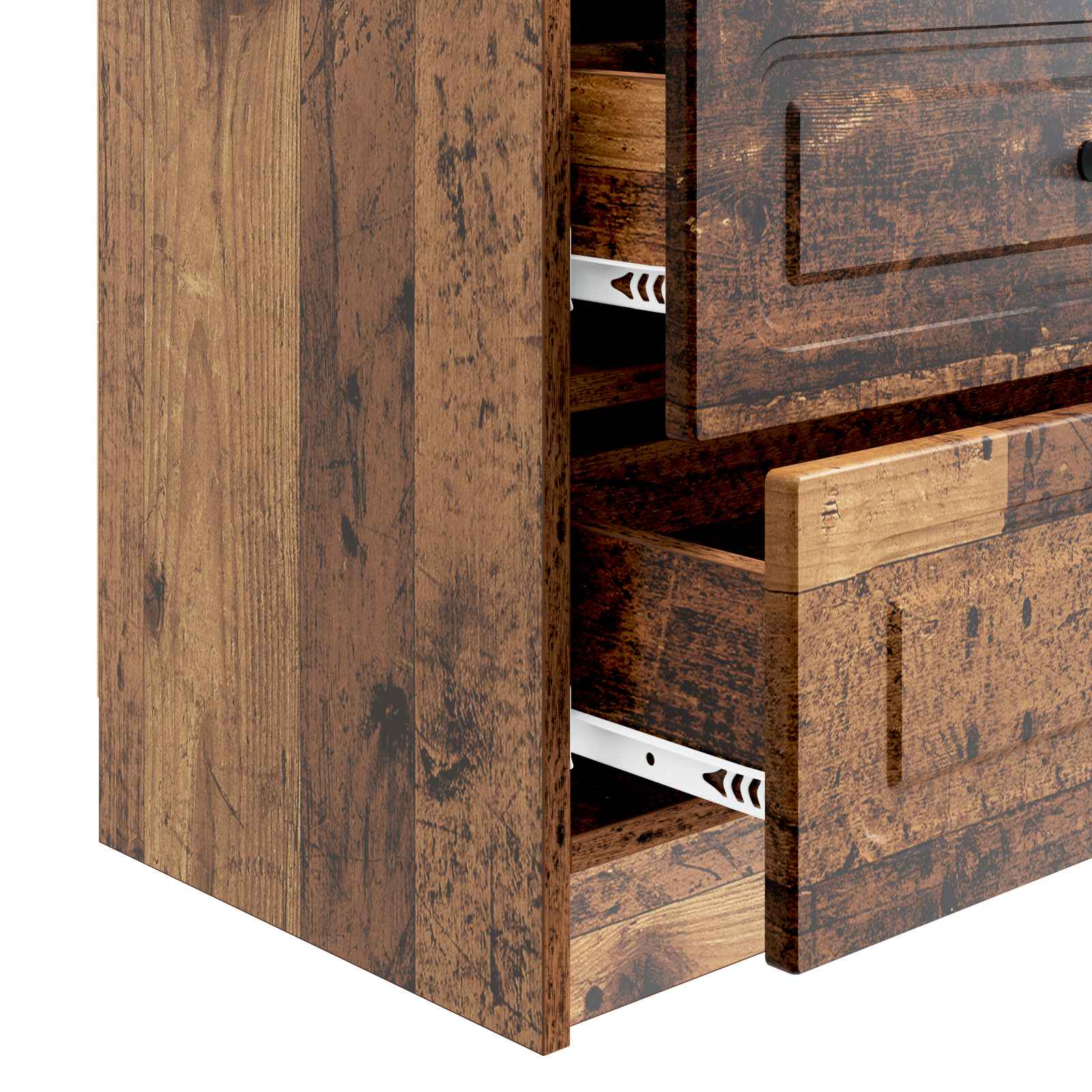Cabinet de chevet avec tiroir Bois ancien 62 x 34,5 x 44,5 cm - XIOS