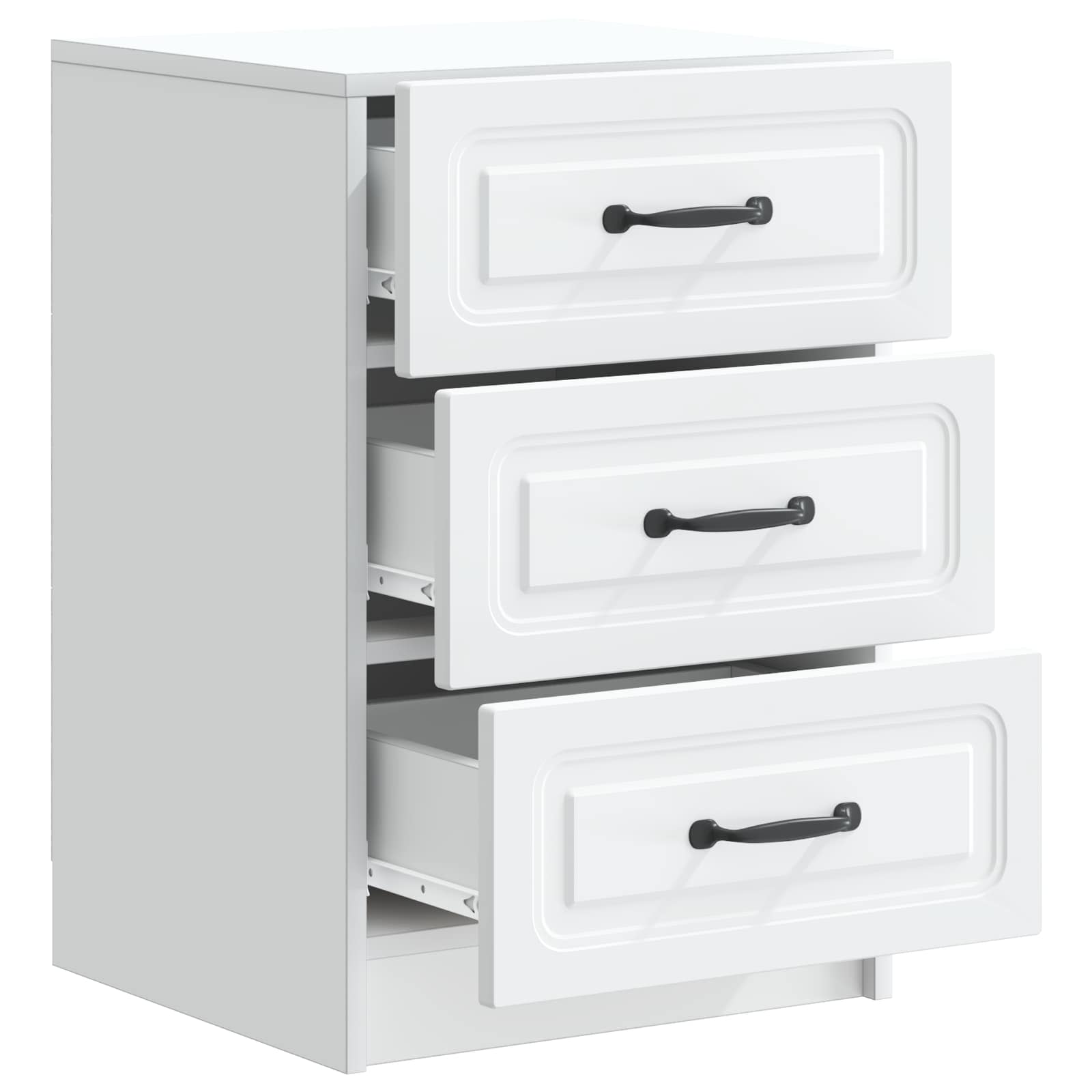 Cabinet de chevet Blanc 43 x 41 x 63,5 cm Bois d'ingénierie - XIOS